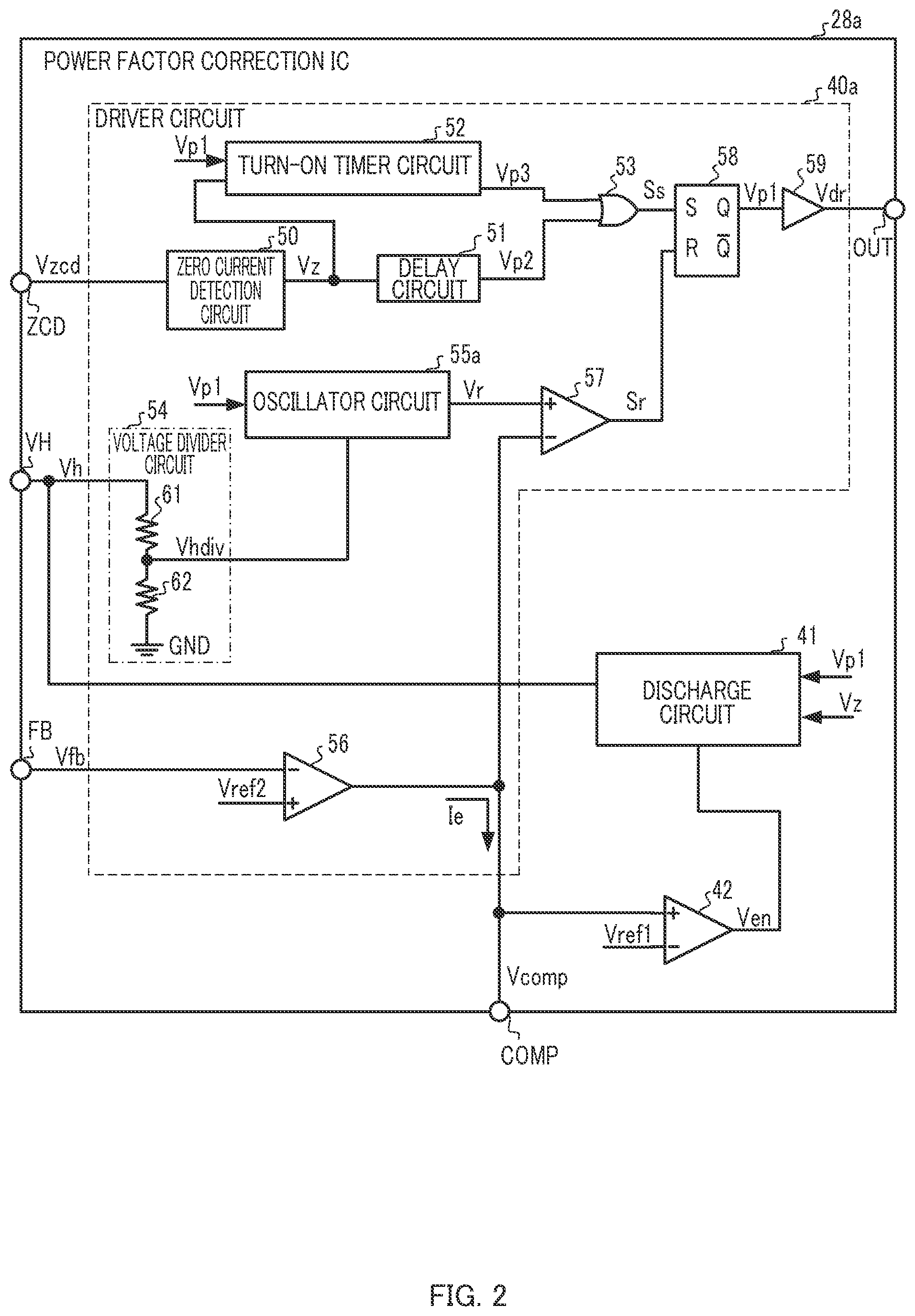 Patent US12368389 Figure 2 – Integrated circuit and power supply circuit