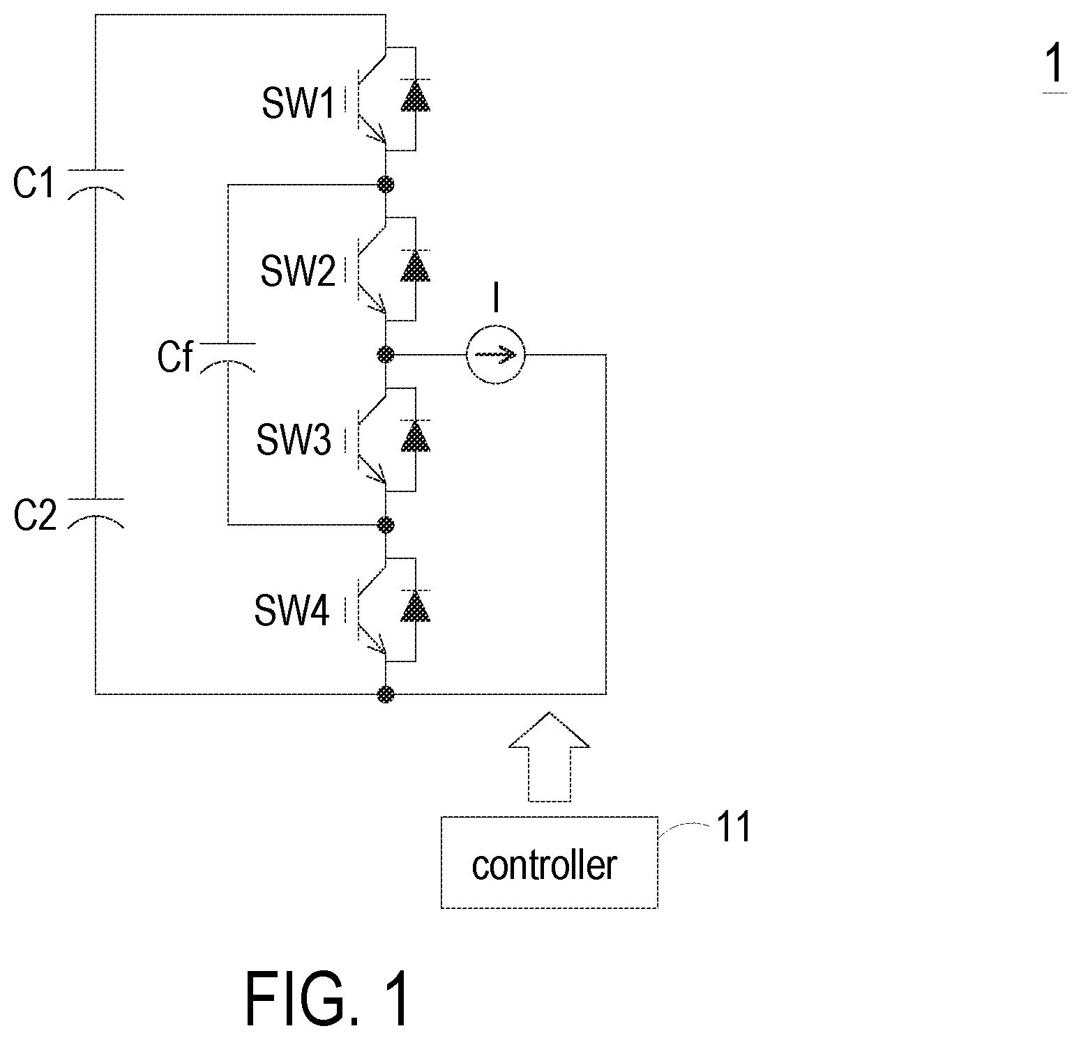 Patent US12368390 Figure 1 – Power converter and multi-level power conversion system