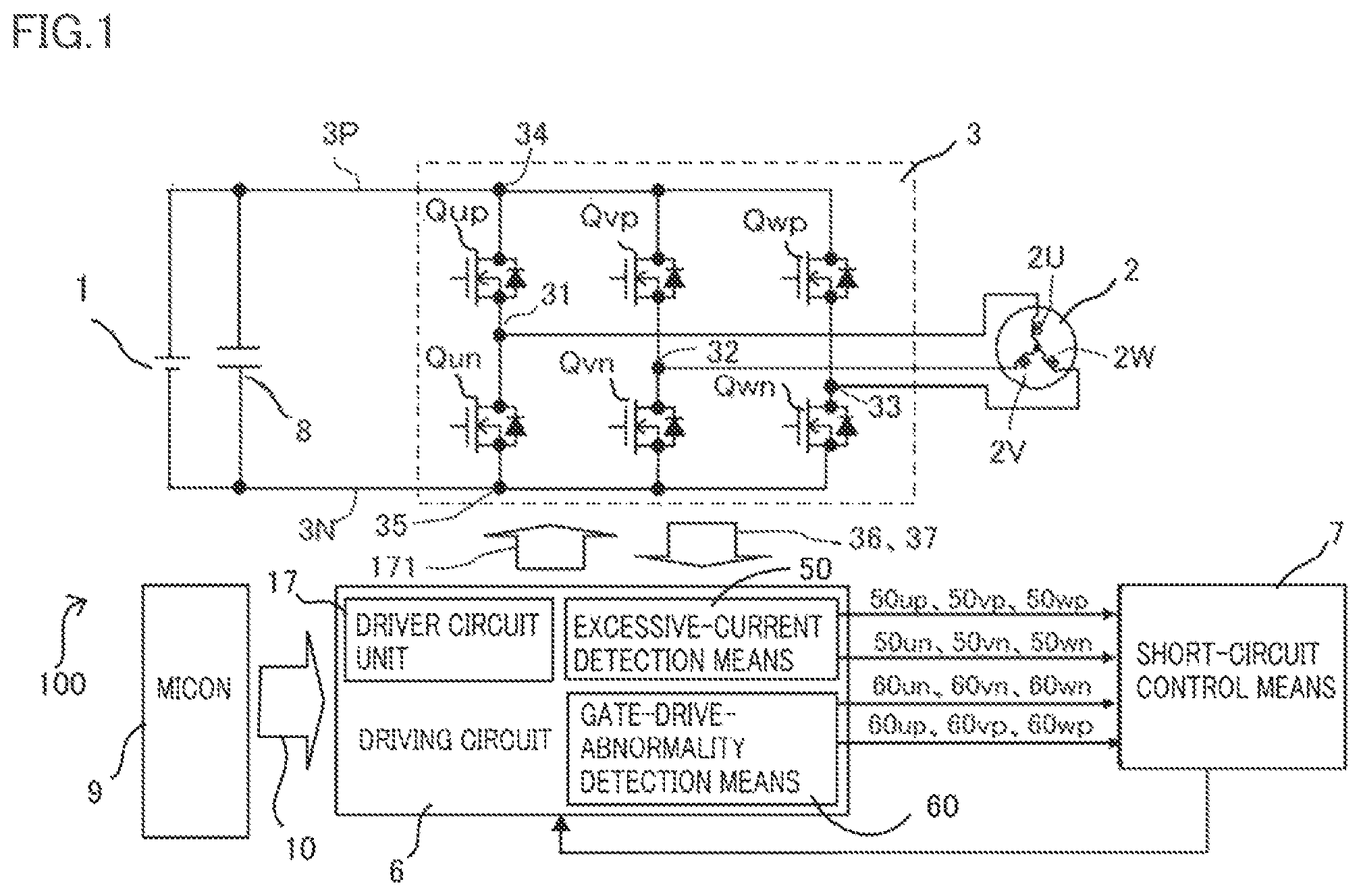 Patent US12368392 Figure 1 – Electric-power conversion apparatus