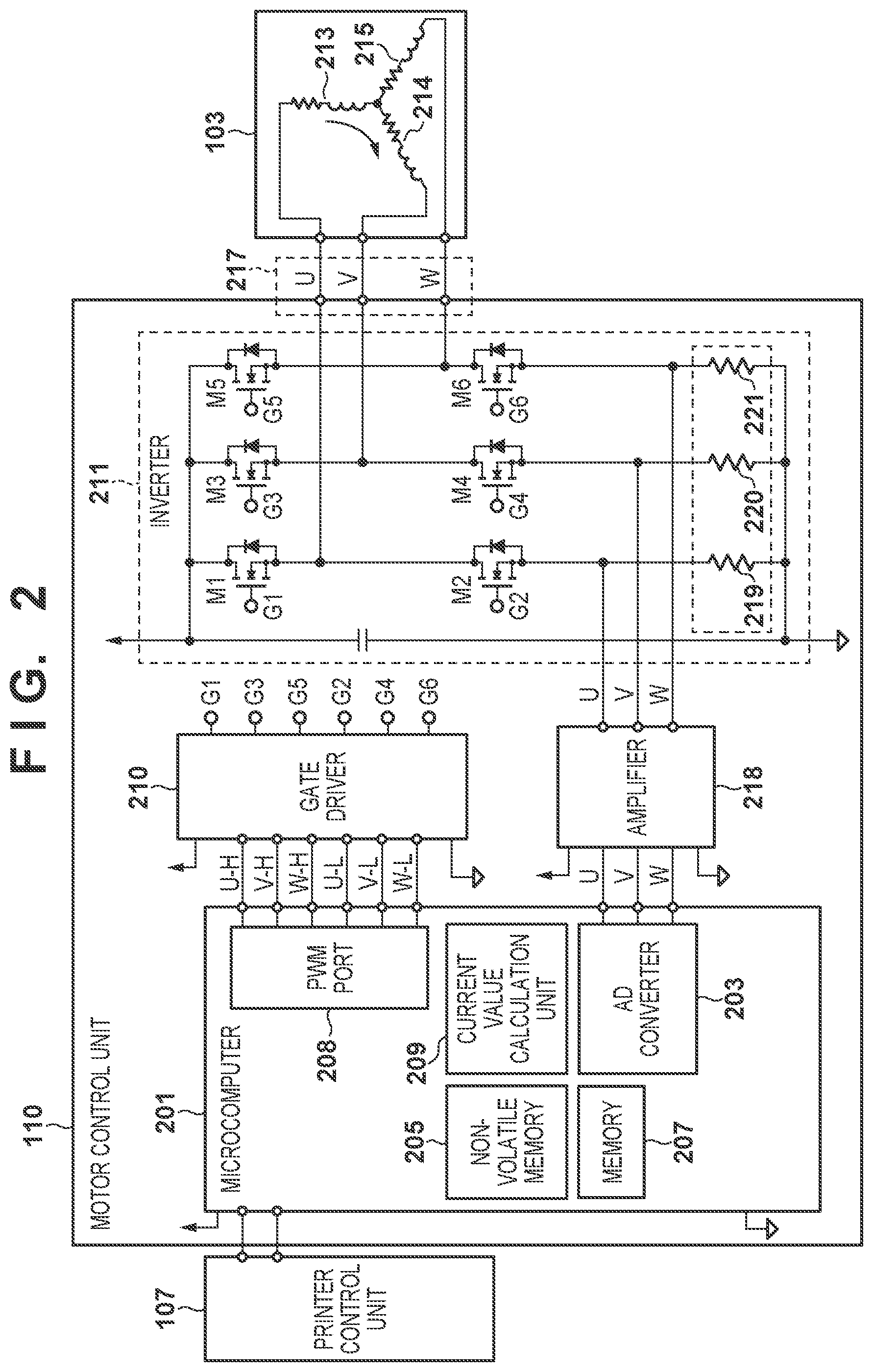Patent US12368398 Figure 2 – Motor control apparatus and image forming apparatus