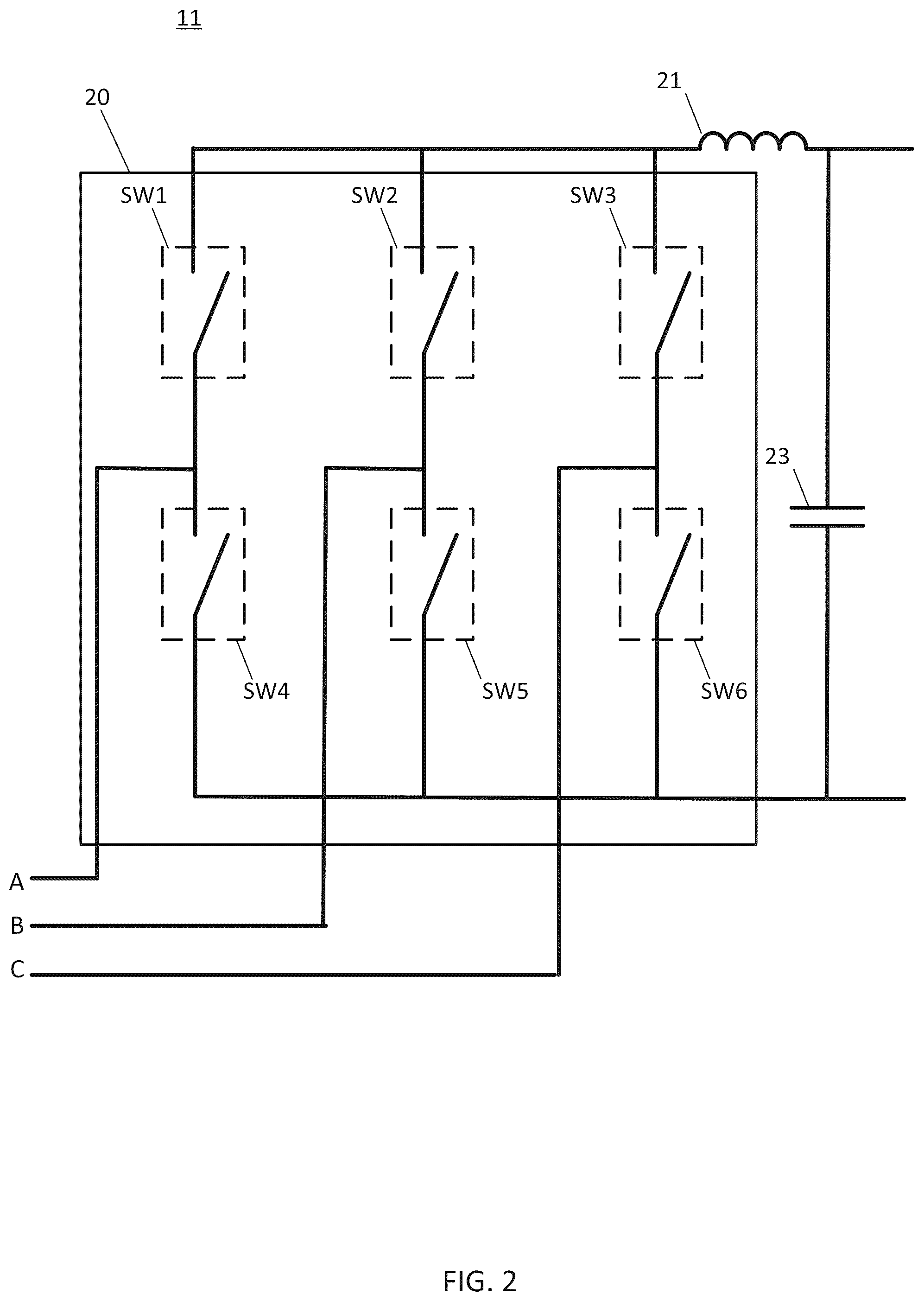 Patent US12368399 Figure 2 – Synchronous inverter