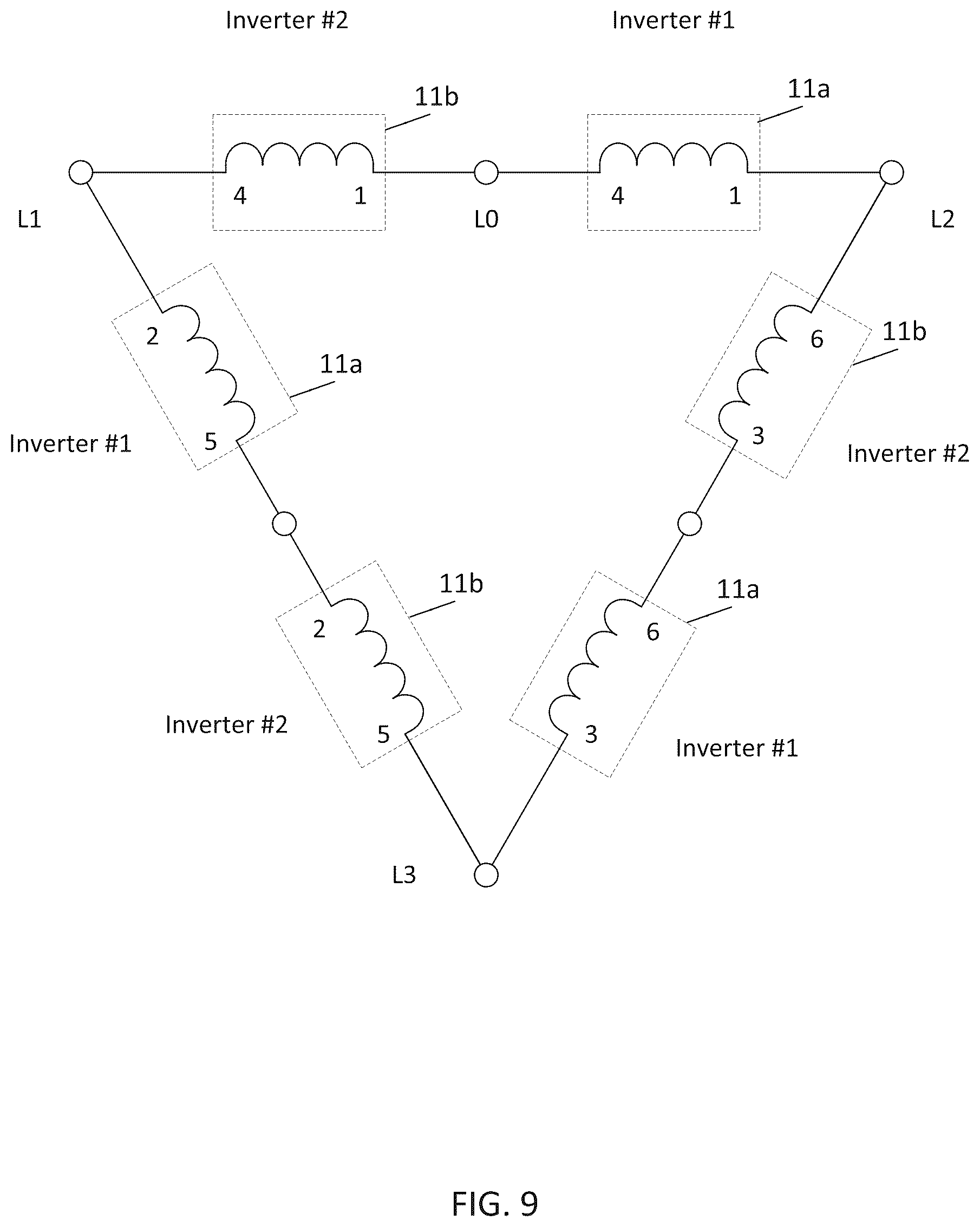 Patent US12368399 Figure 9 – Synchronous inverter