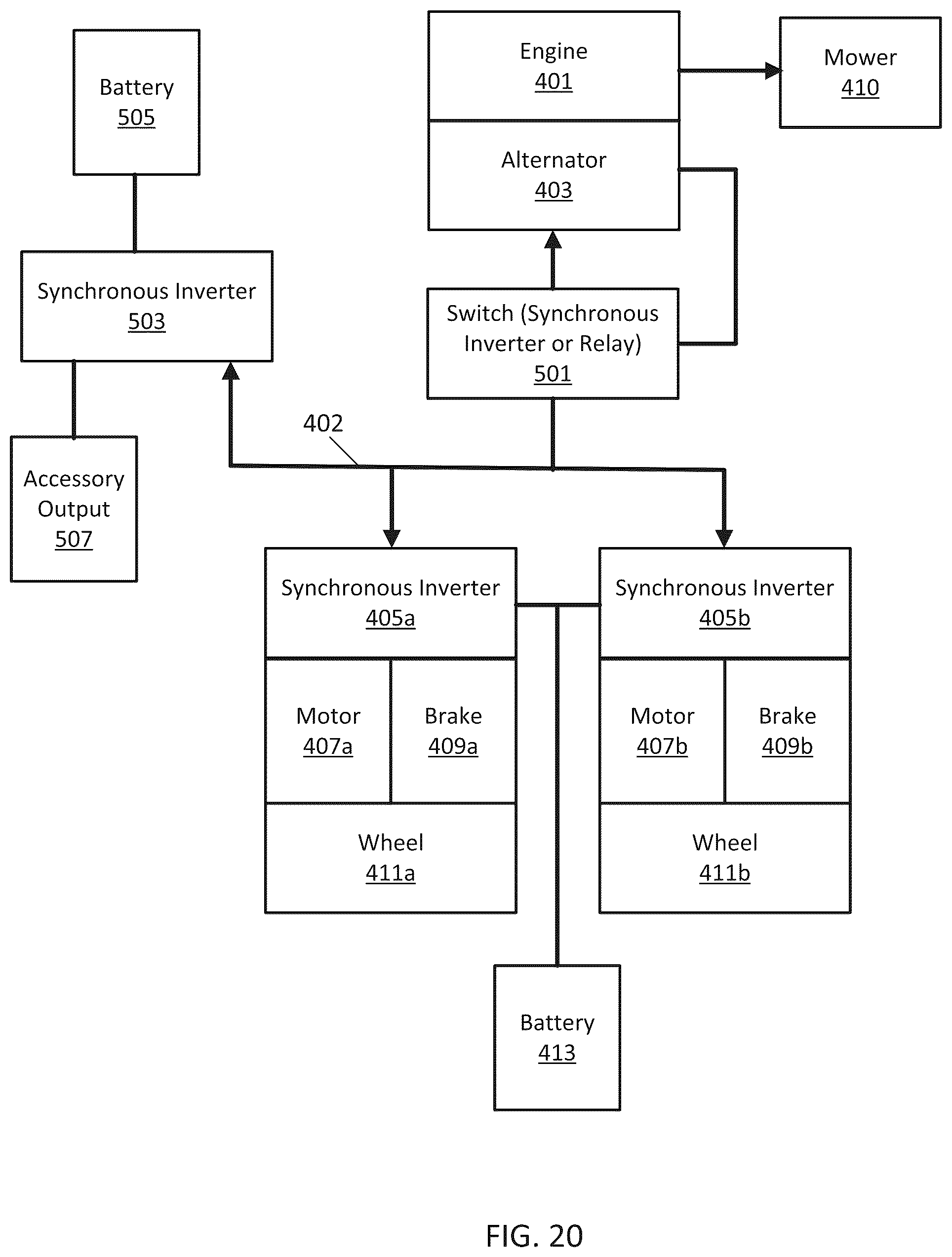 Patent US12368399 Figure 20 – Synchronous inverter