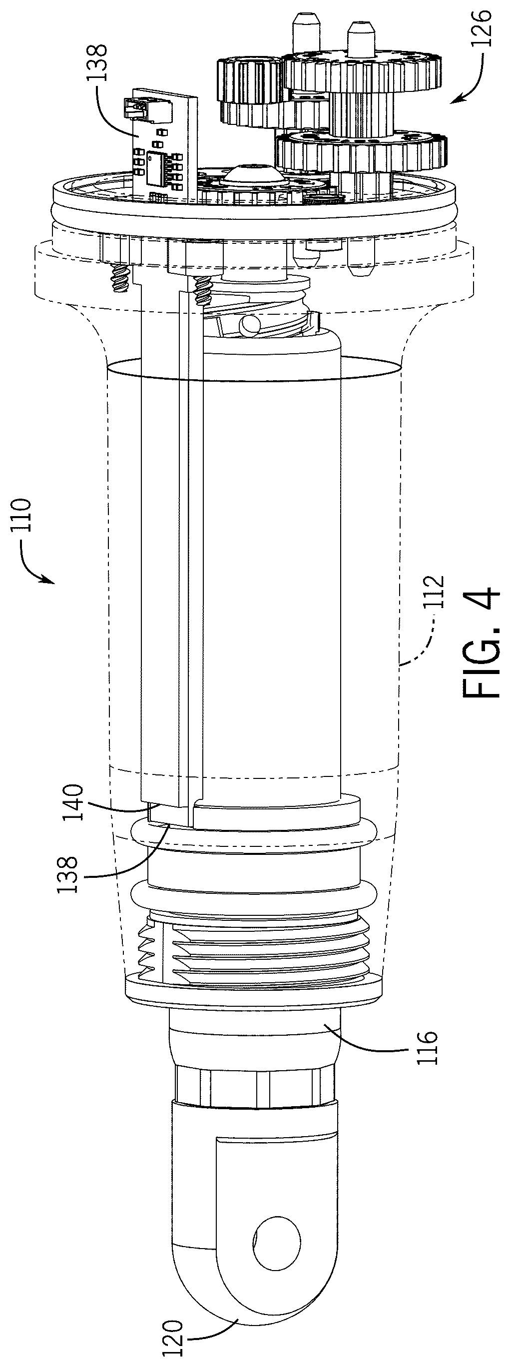 Patent US12368401 Figure 3 – Electric linear actuator with position sensing