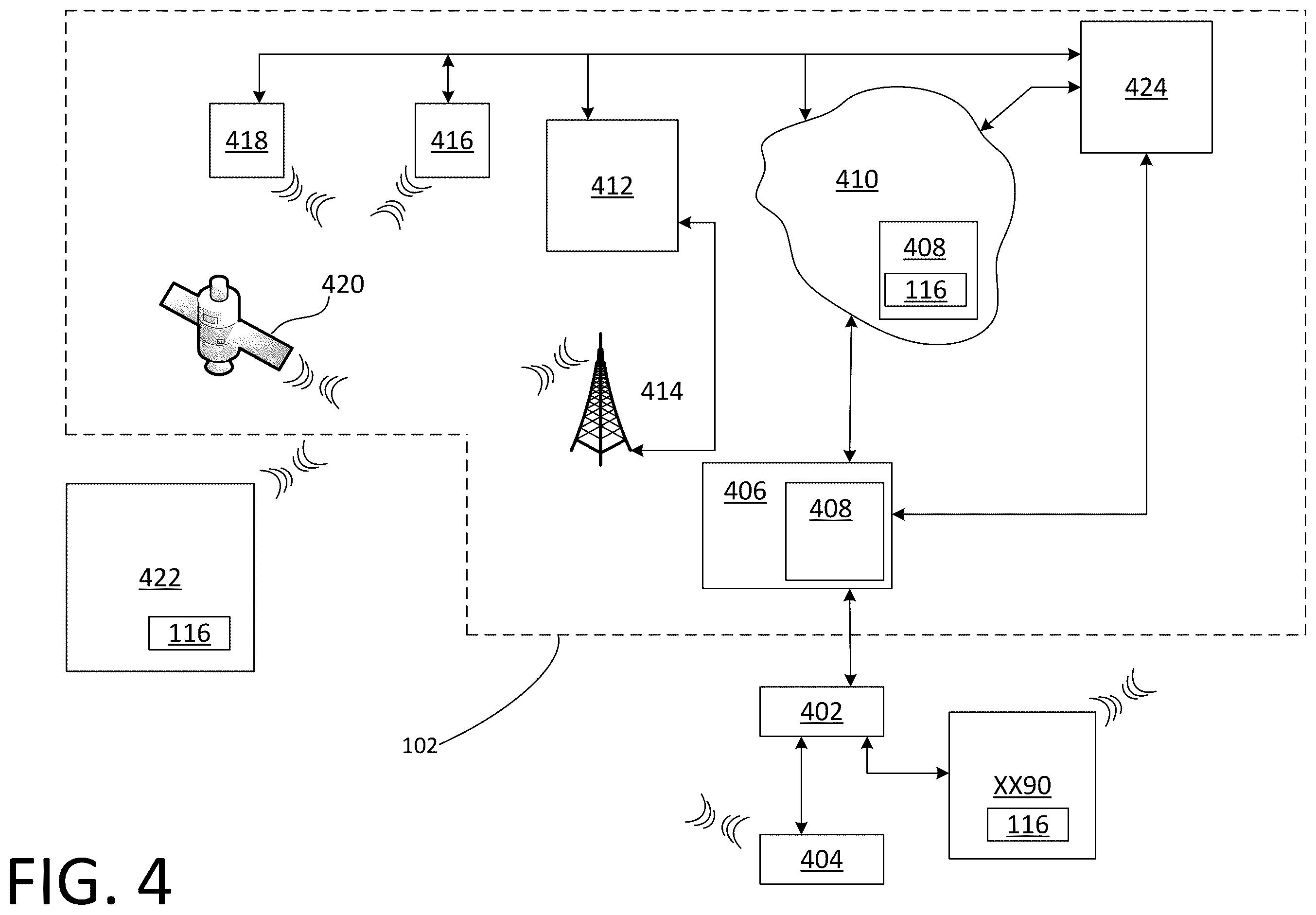 Patent US12368422 Figure 4 – Audio system equalization based on type of audio being broadcast