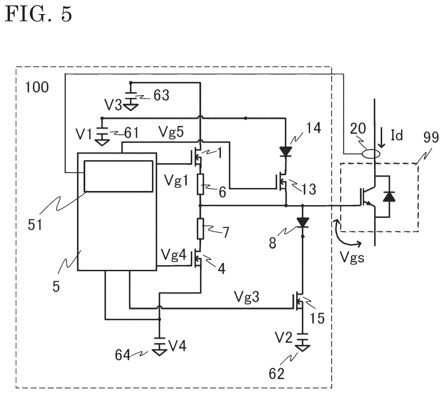 Patent US12368435 Figure 4 – Gate drive circuit