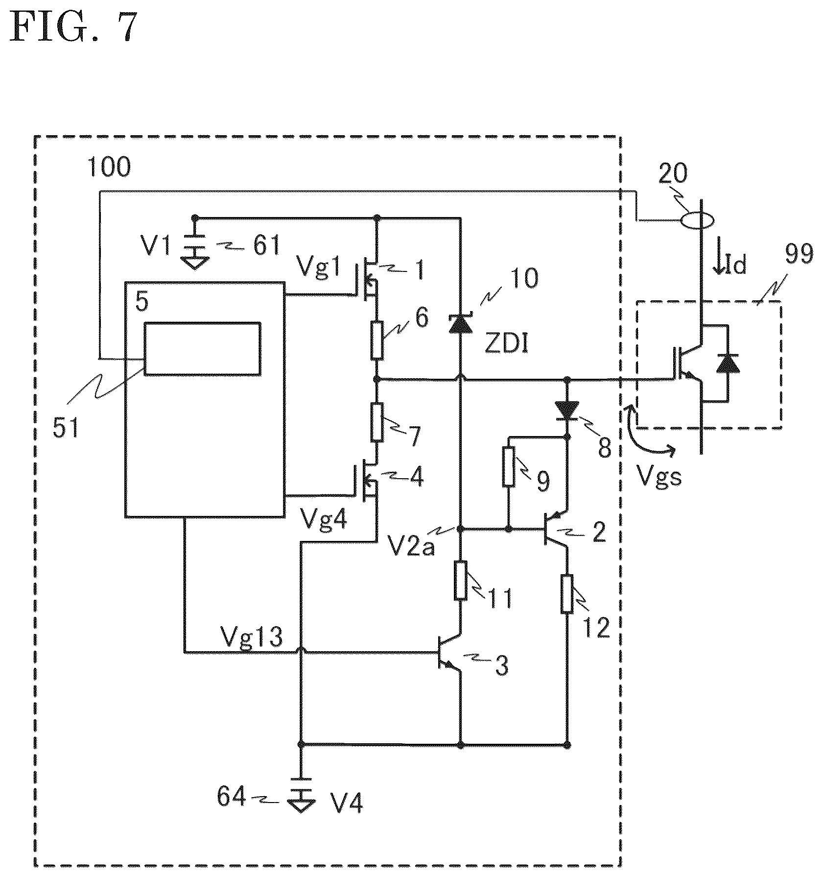 Patent US12368435 Figure 6 – Gate drive circuit
