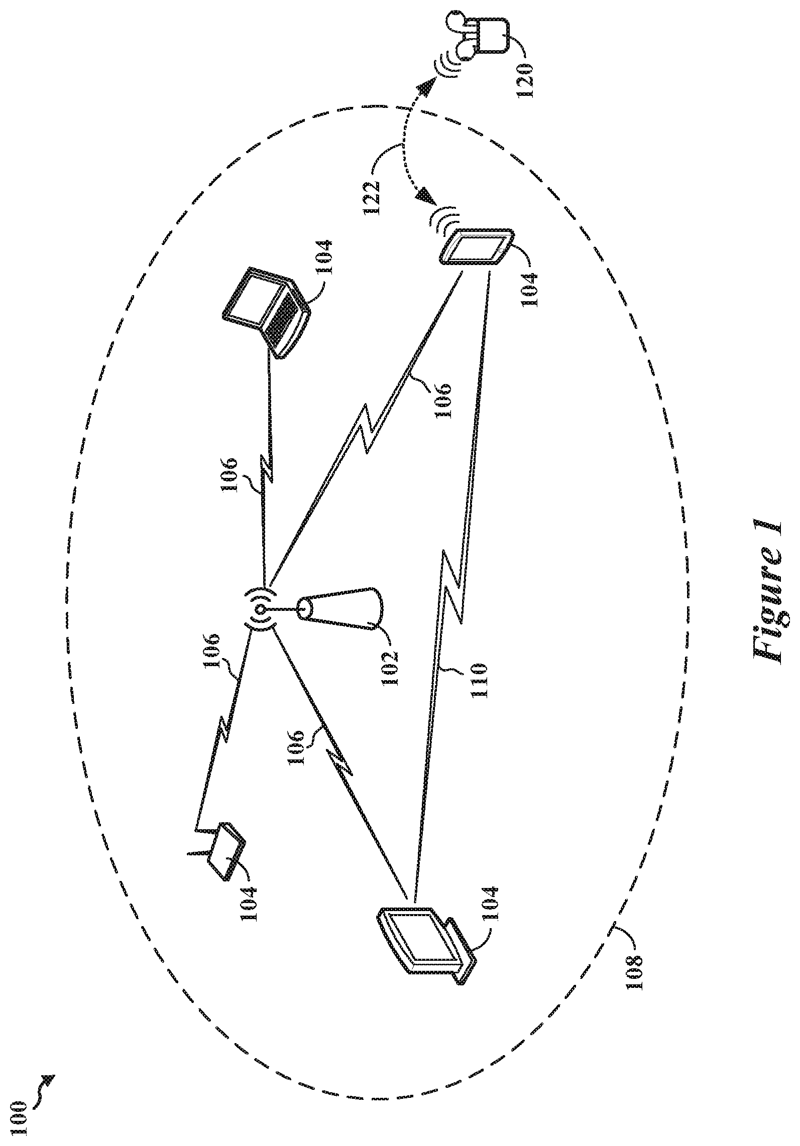 Patent US12368457 Figure 1 – Antenna structure including power and signal lines