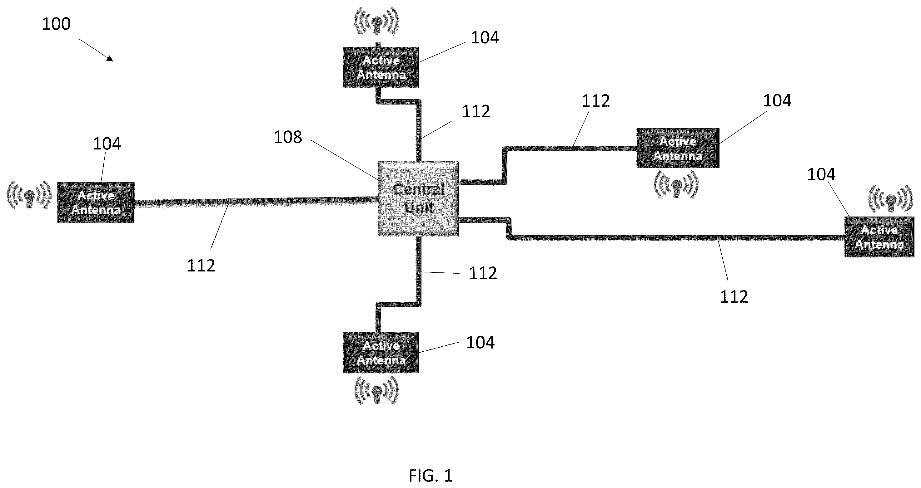 Patent US12368463 Figure 1 – Vehicular systems including distributed active antennas, adaptive cellphone evolution, and/or integrated access and backhaul