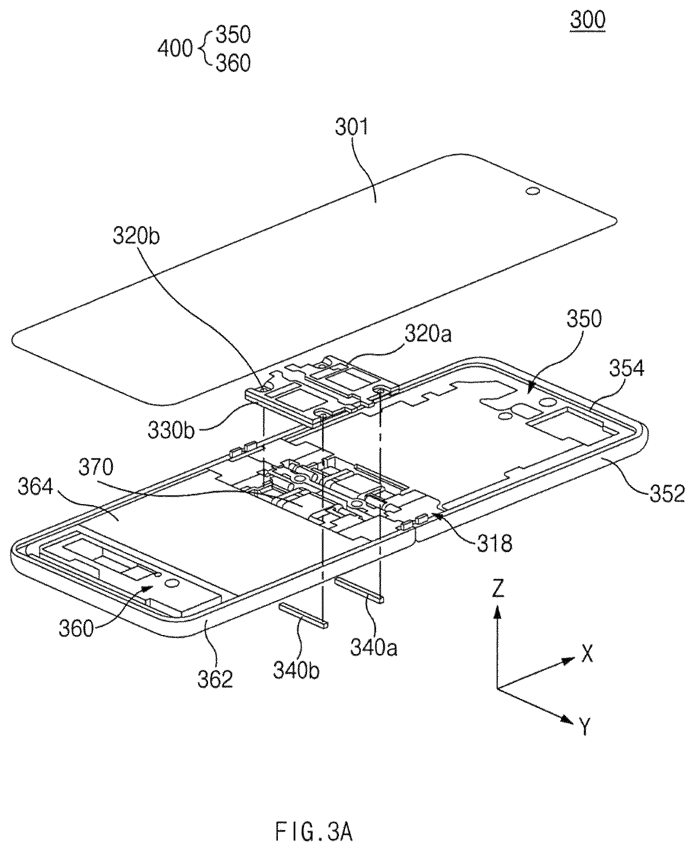 Patent US12368465 Figure 4 – Electronic device including waterproof structure