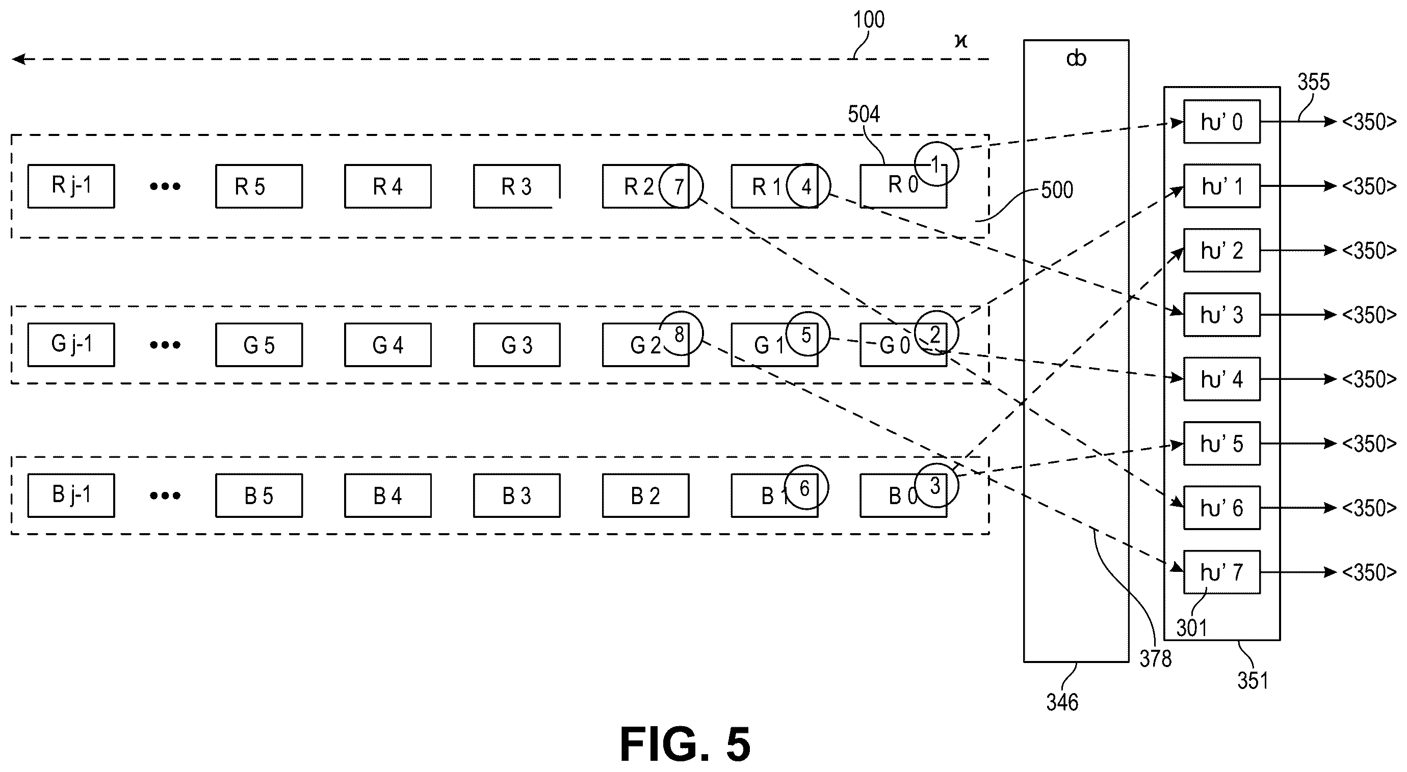 Patent US12368467 Figure 5 – Transporting sampled analog signals over multiple electromagnetic pathways