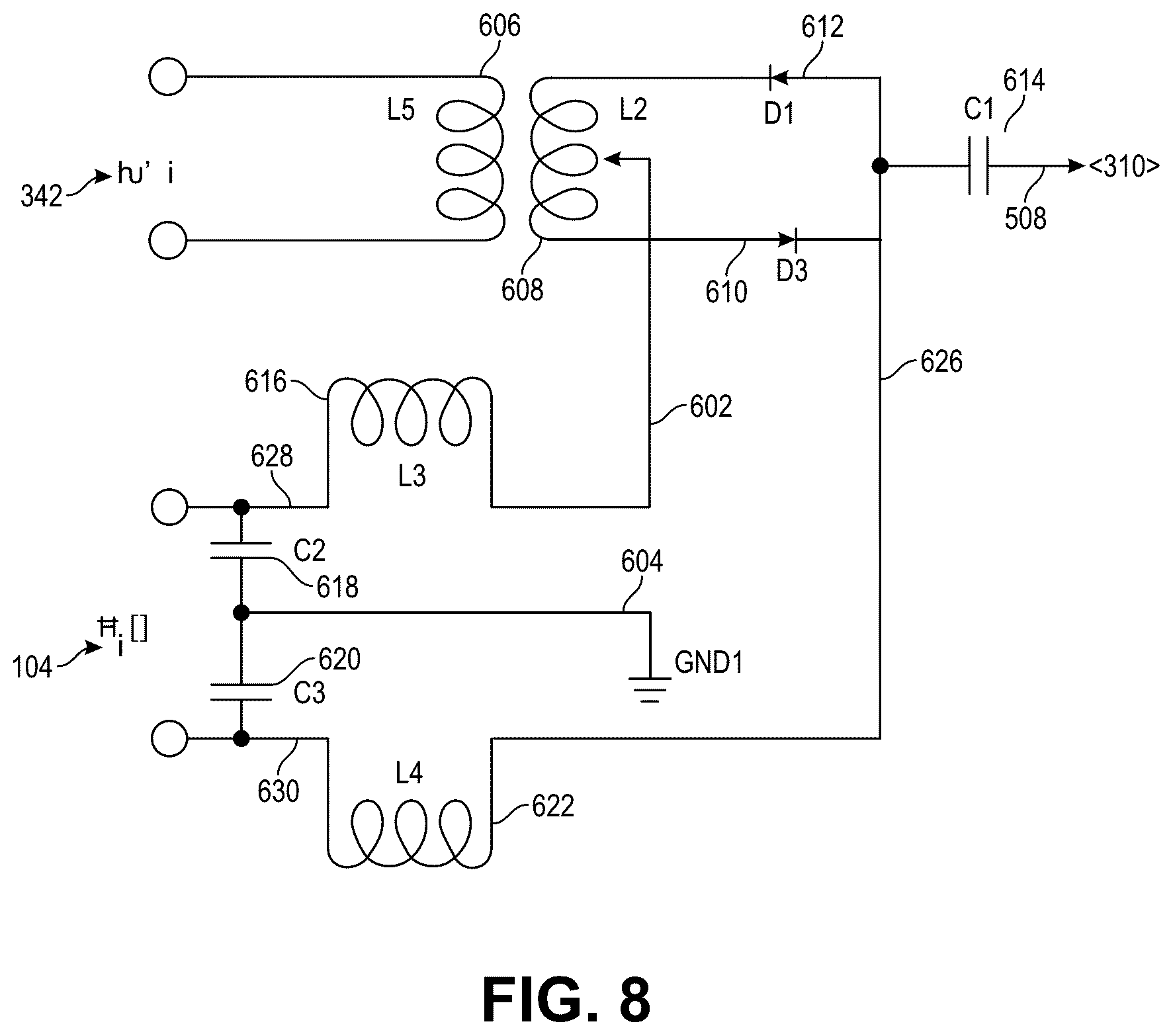 Patent US12368467 Figure 8 – Transporting sampled analog signals over multiple electromagnetic pathways