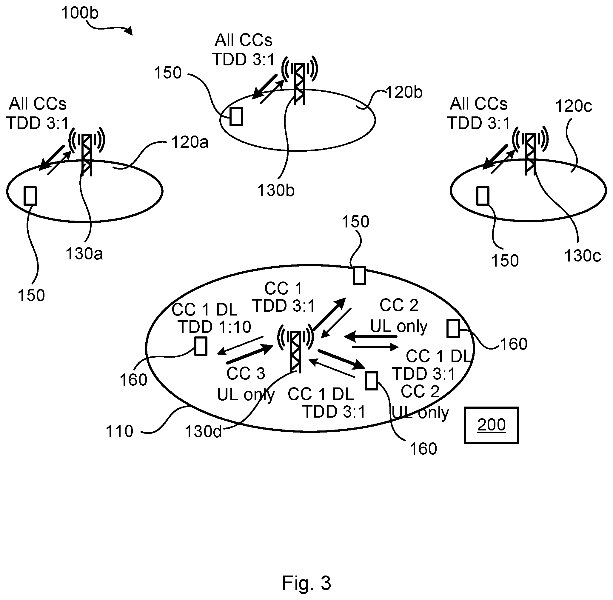 Patent US12368566 Figure 3 – Selection of TDD patterns for DL and UL communication