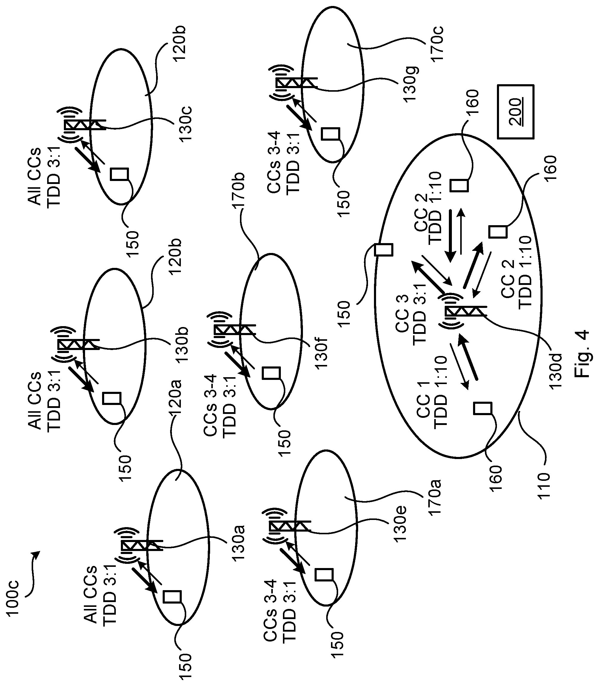 Patent US12368566 Figure 4 – Selection of TDD patterns for DL and UL communication