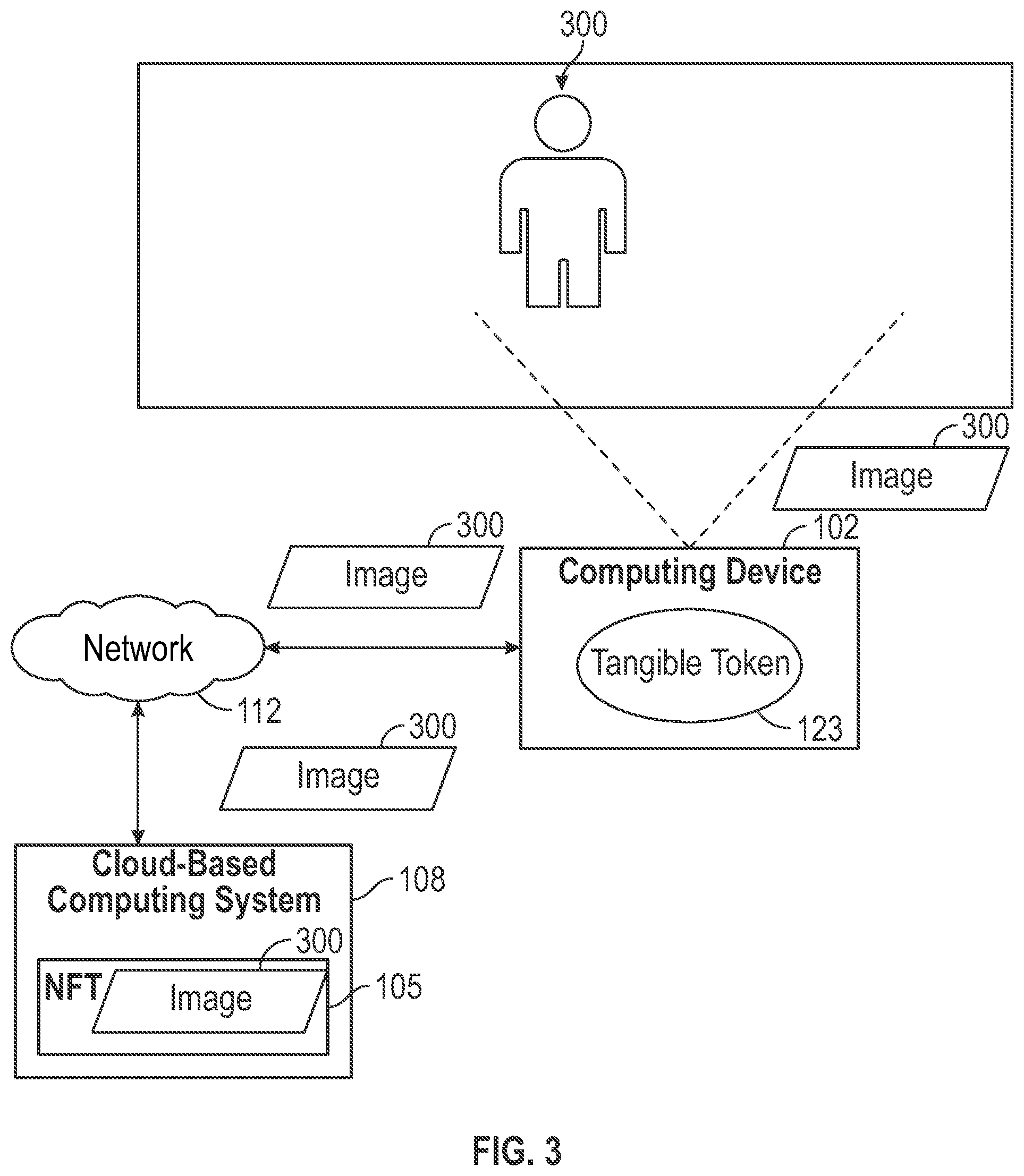 Patent US12368585 Figure 3 – System and method for internal etching of transparent materials with information pertaining to a blockchain