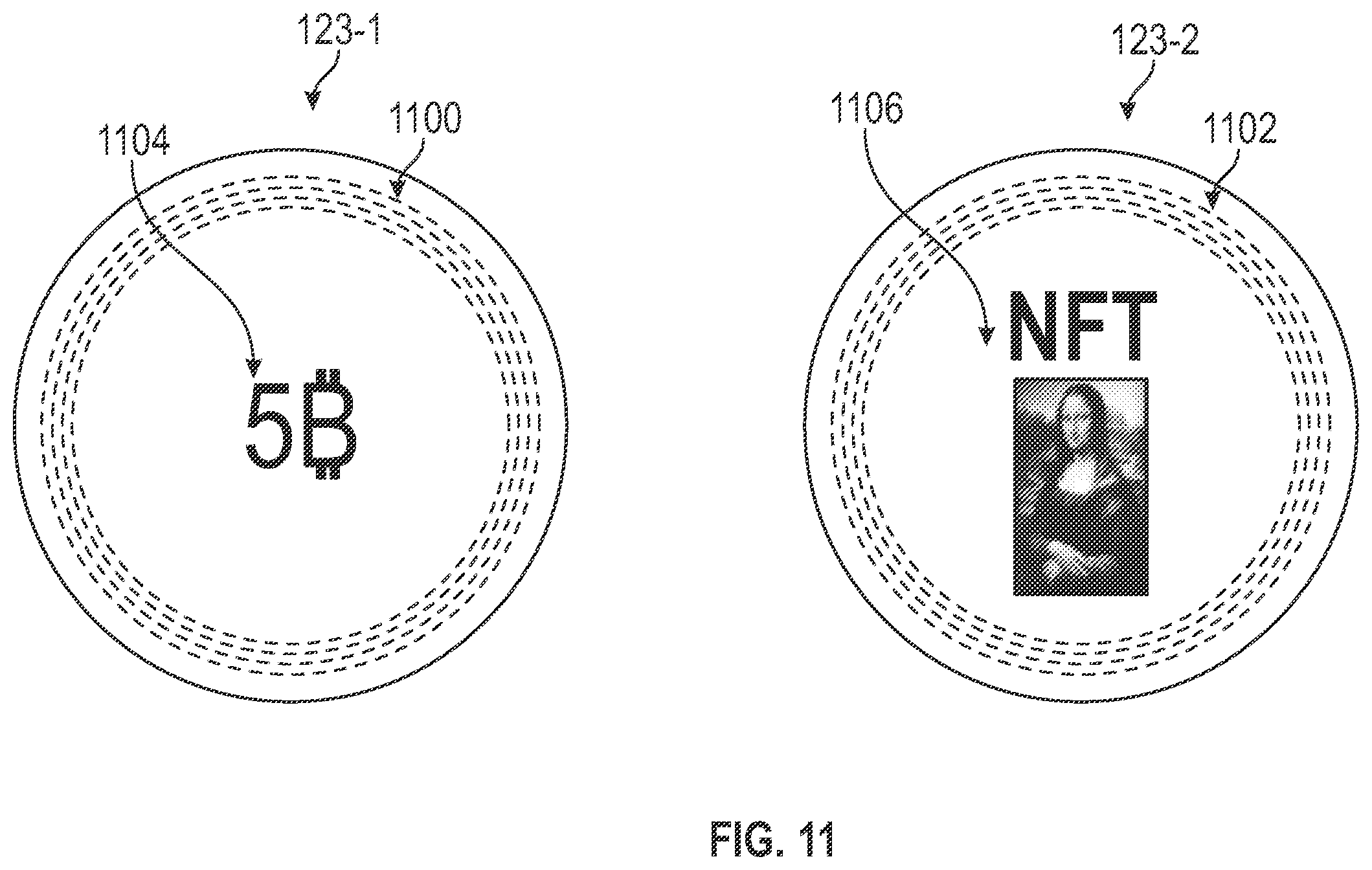 Patent US12368585 Figure 11 – System and method for internal etching of transparent materials with information pertaining to a blockchain