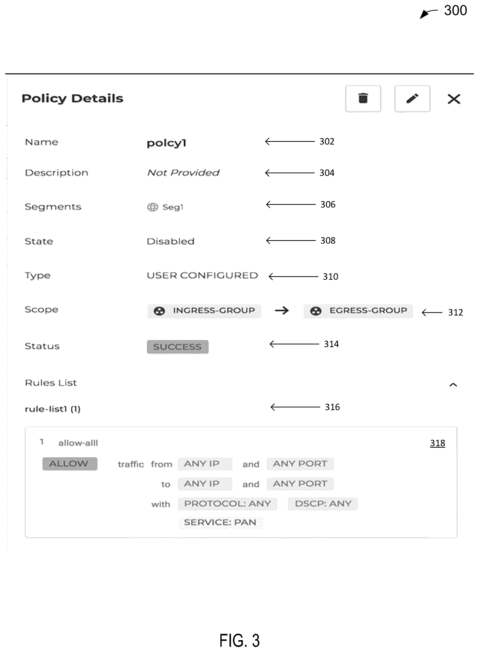Patent US12368643 Figure 3 – Multi-tenant policy framework
