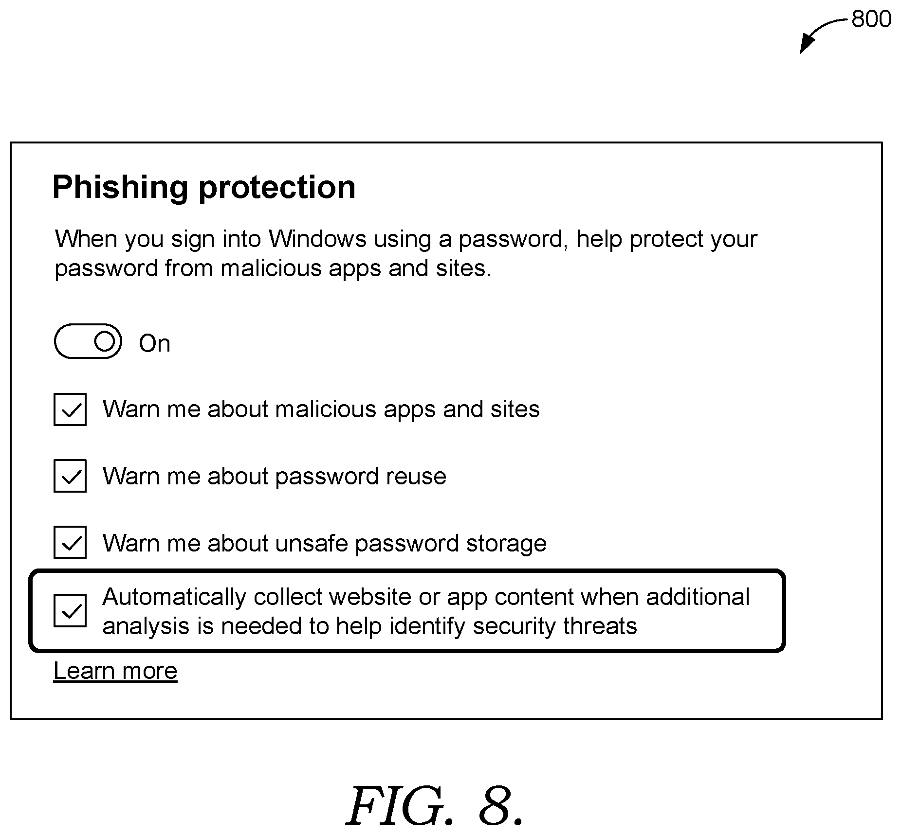 Patent US12368754 Figure 14 – Snapshot phishing detection and threat analysis