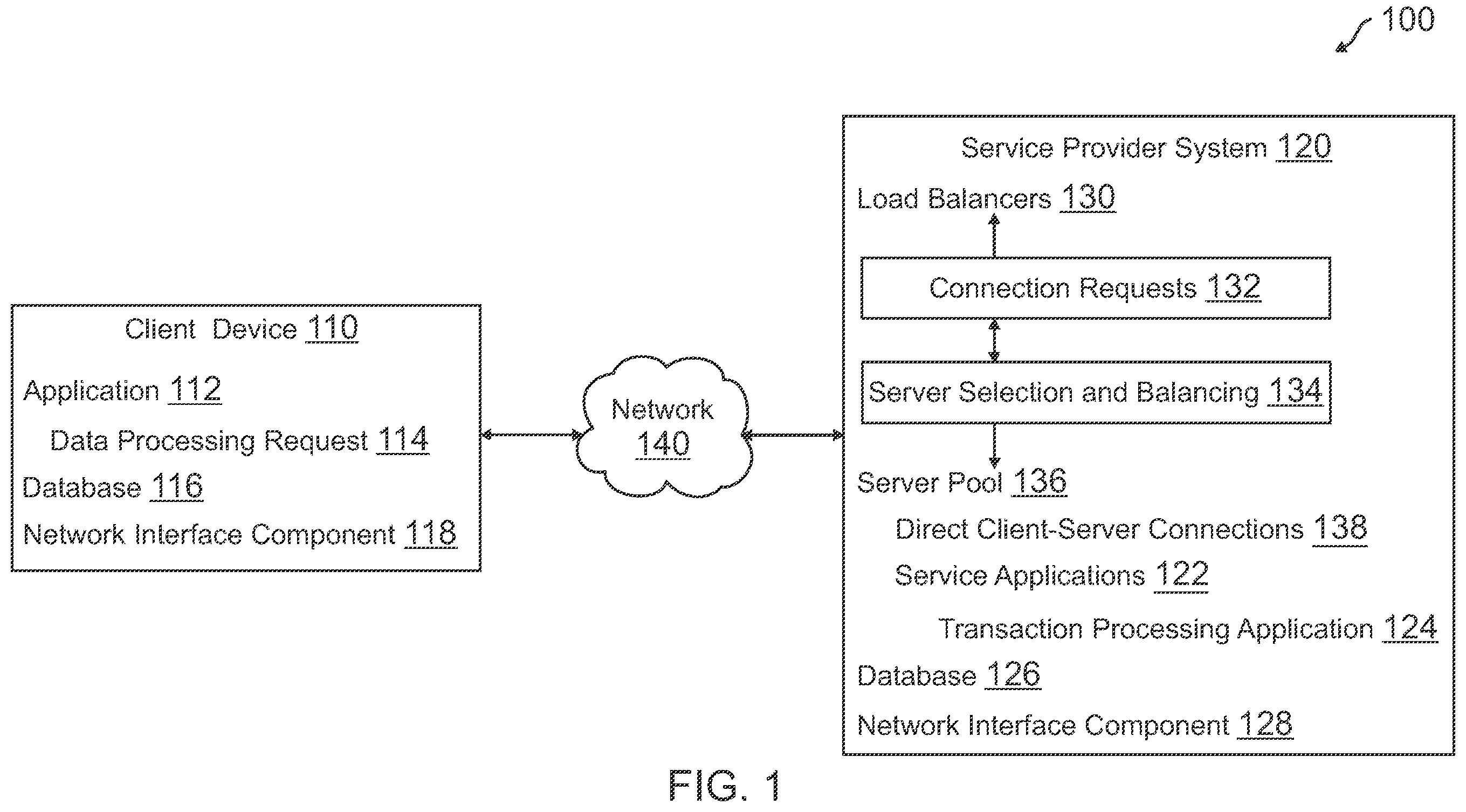 Patent US12368775 Figure 1 – Scalable service discovery and load balancing using direct client connections to servers