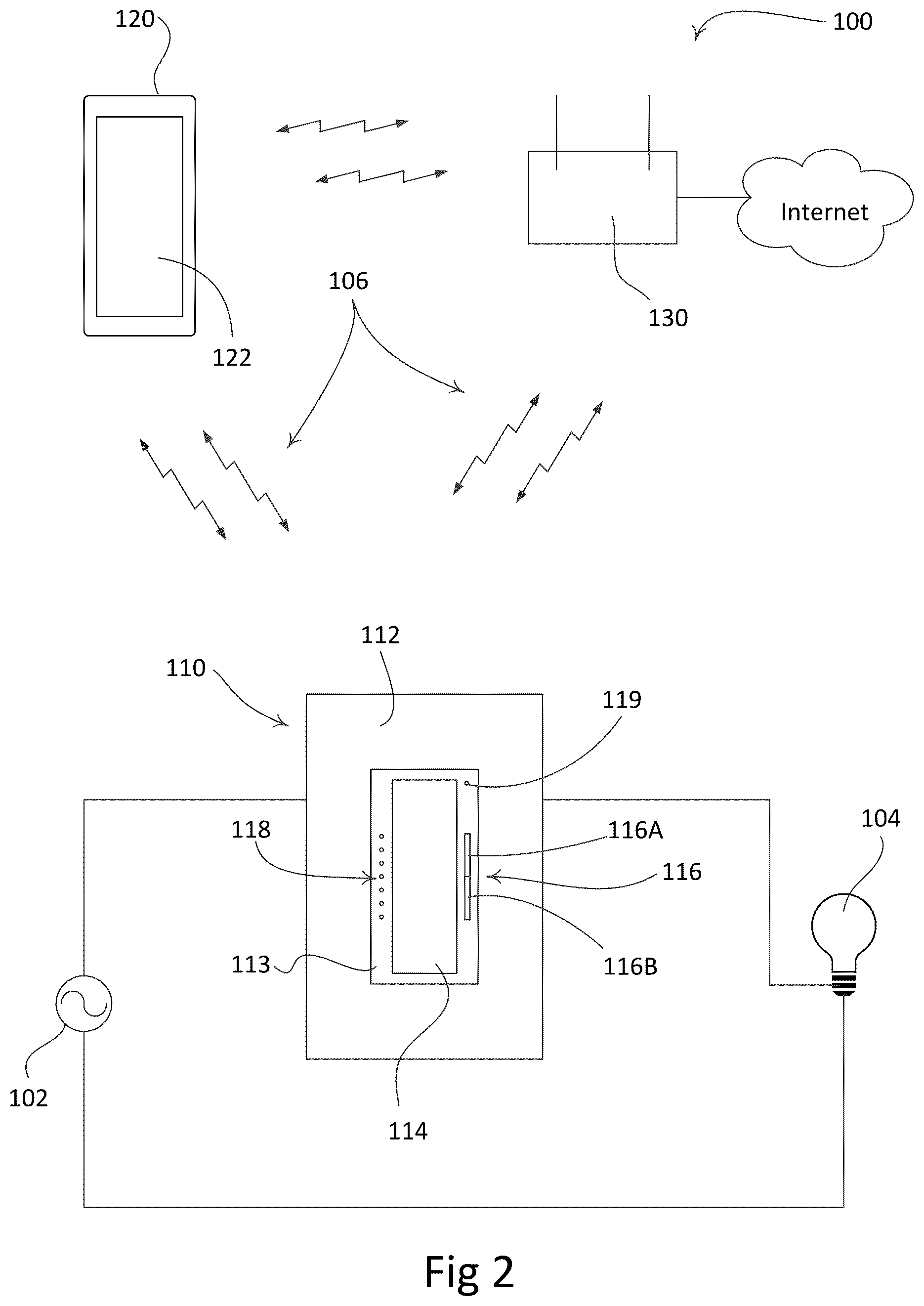 Patent US12368791 Figure 2 – Multiple network access load control devices