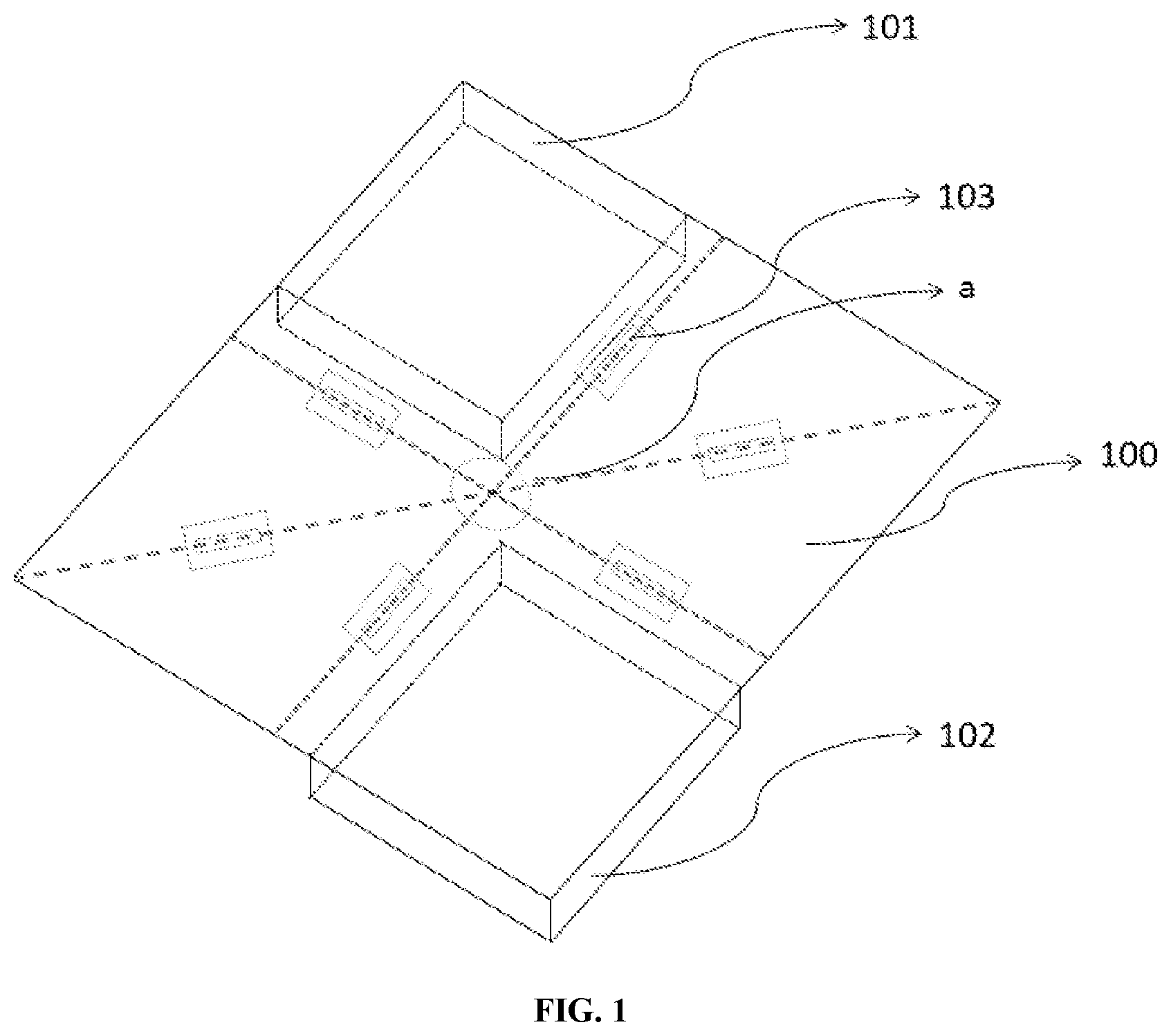 Patent US12368793 Figure 1 – Foldable screen and terminal device