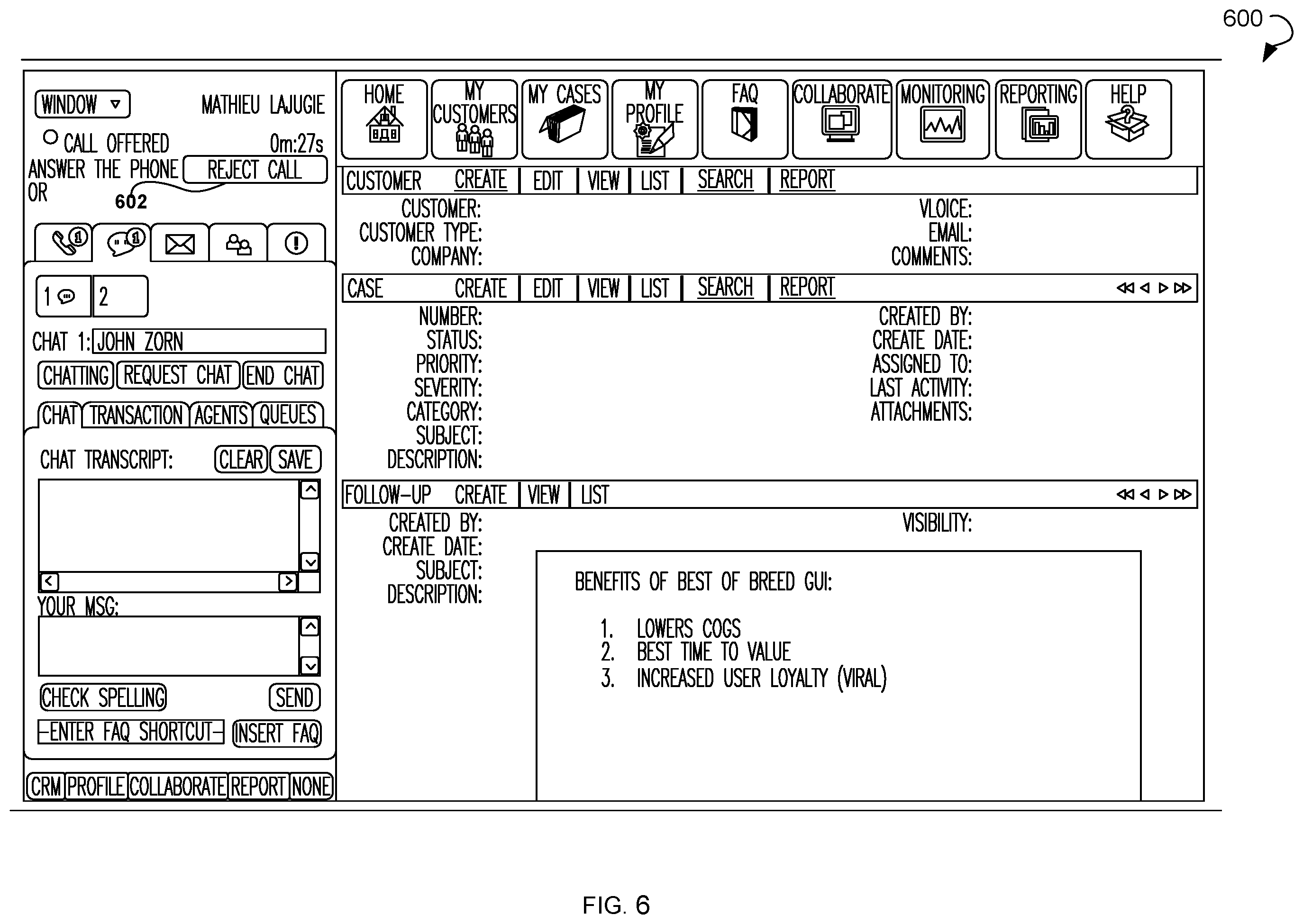 Patent US12368804 Figure 6 – Methods and systems for information streaming to user interface