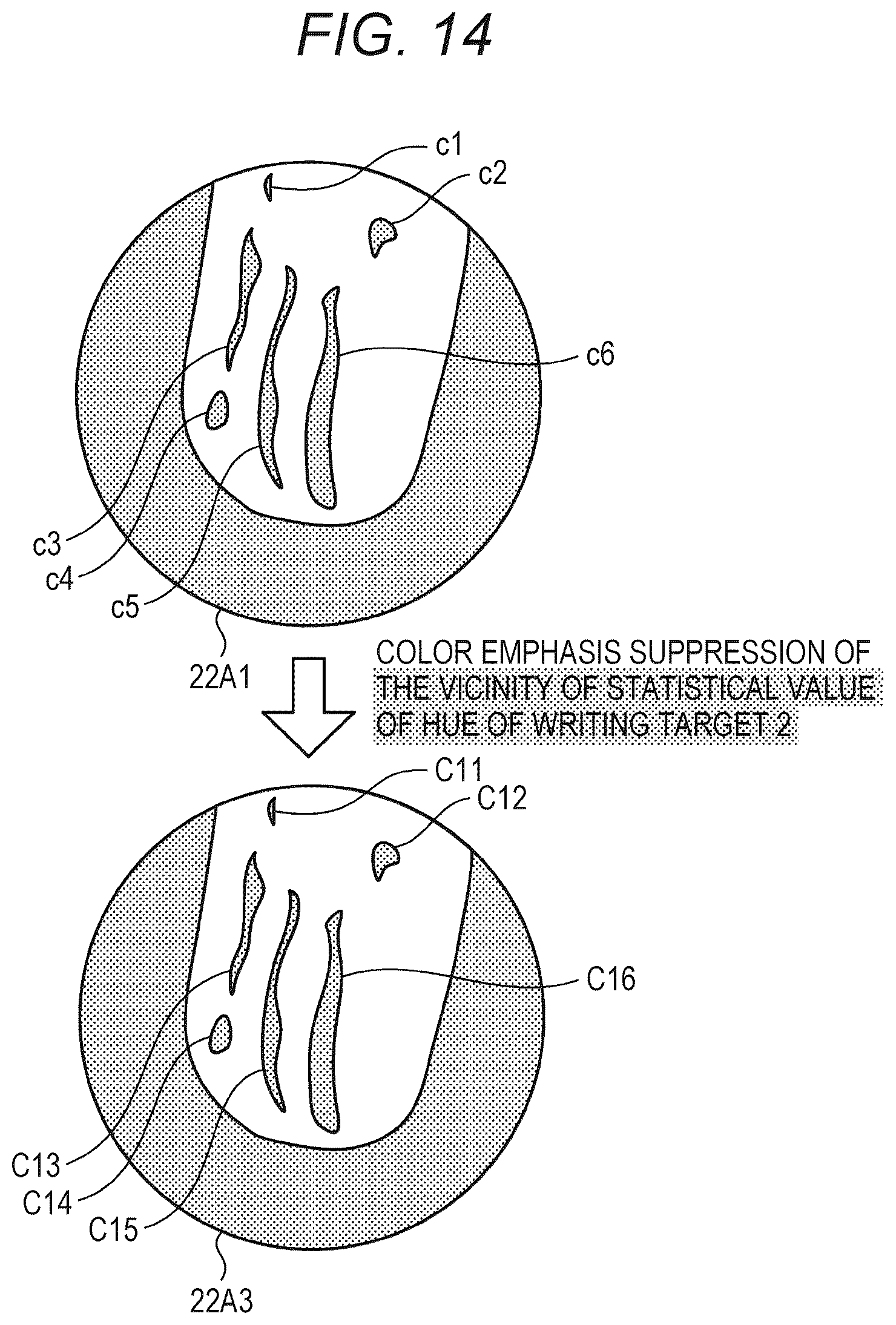 Patent US12368811 Figure 12 – Image processing apparatus, image processing method, and program for determining color information of an image