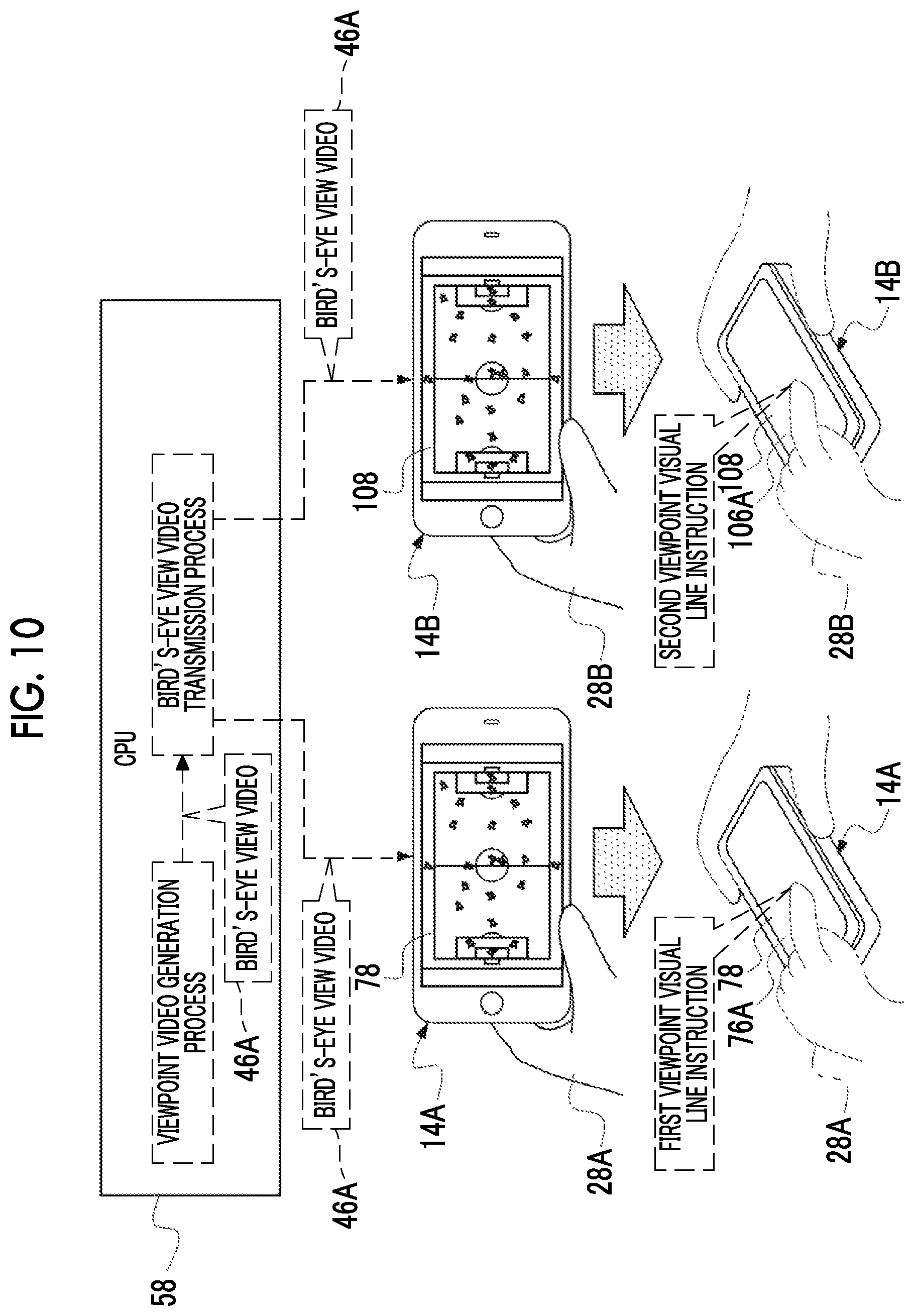 Patent US12368835 Figure 10 – Display control device, display control method, and program