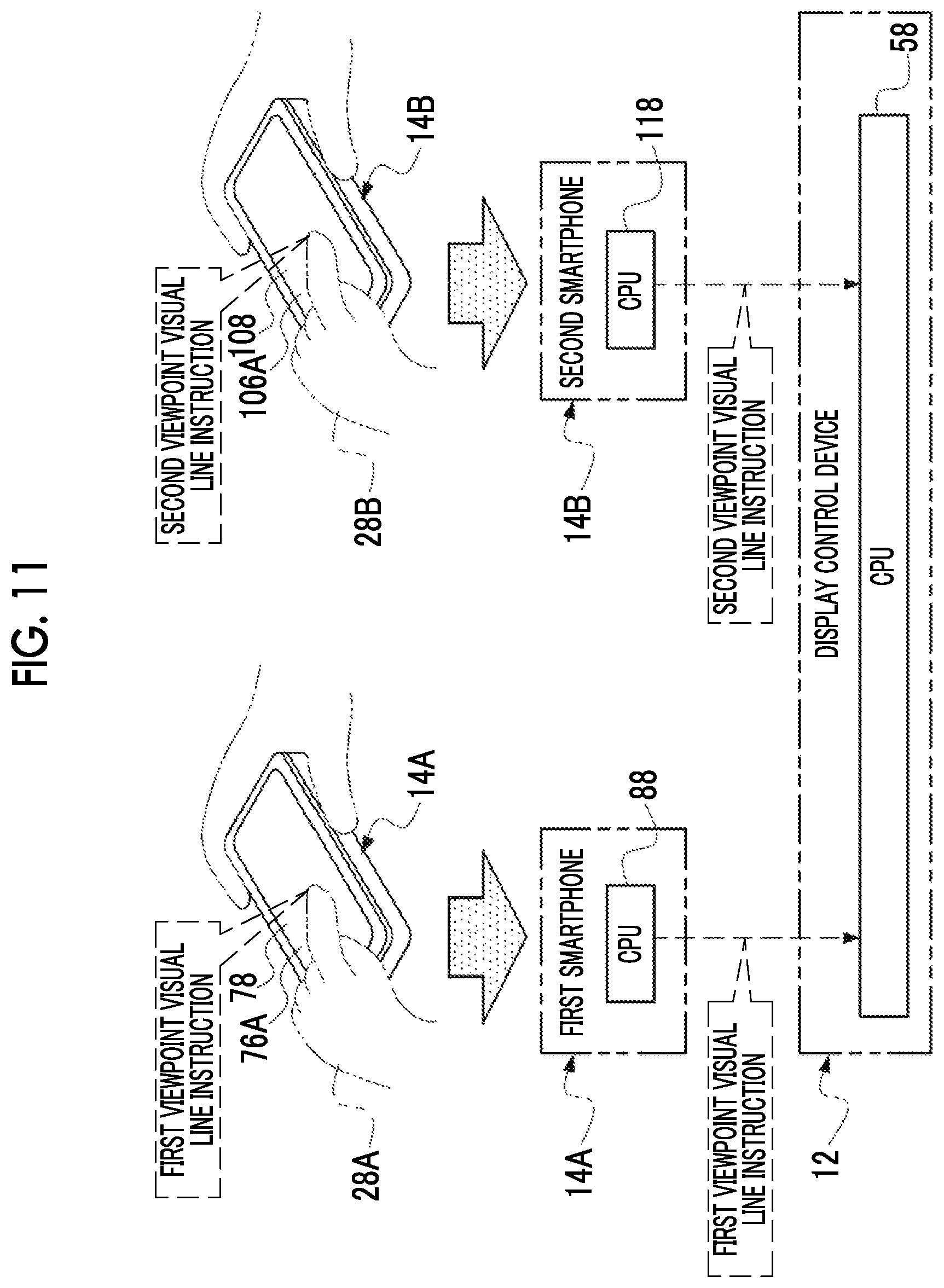 Patent US12368835 Figure 11 – Display control device, display control method, and program