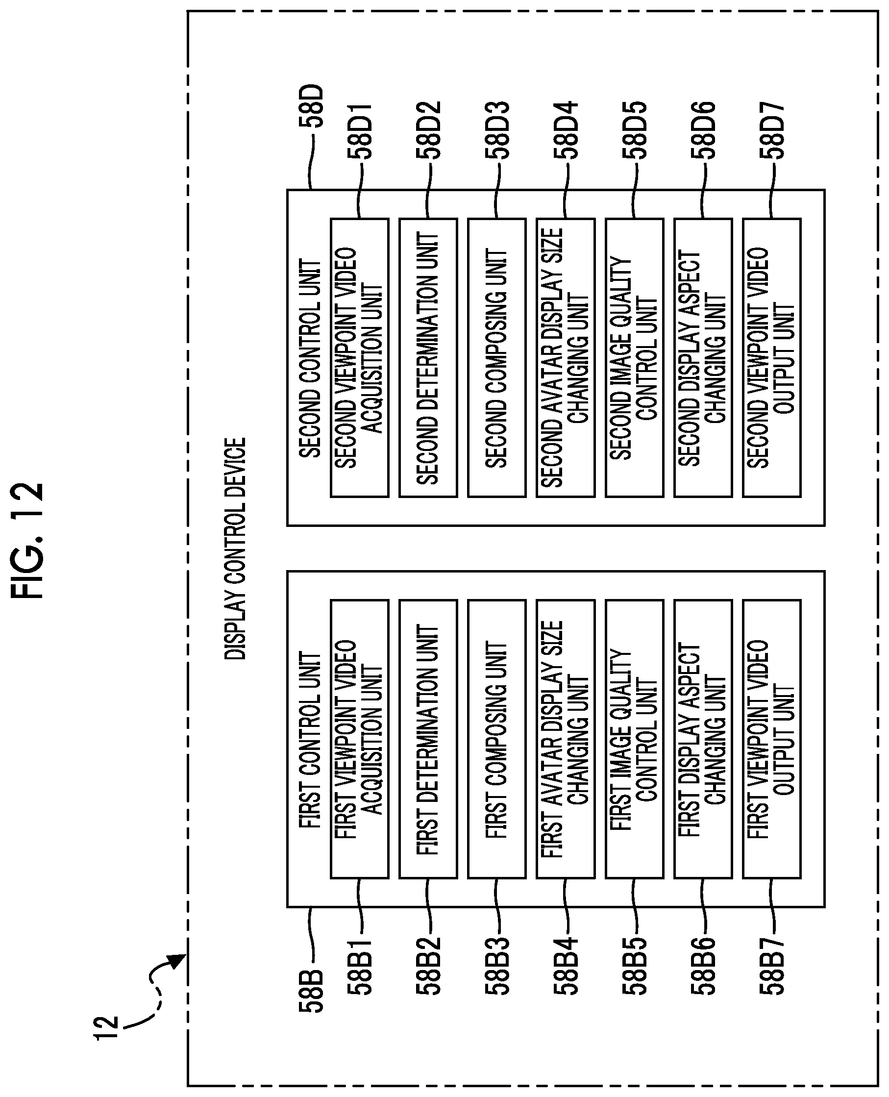 Patent US12368835 Figure 12 – Display control device, display control method, and program