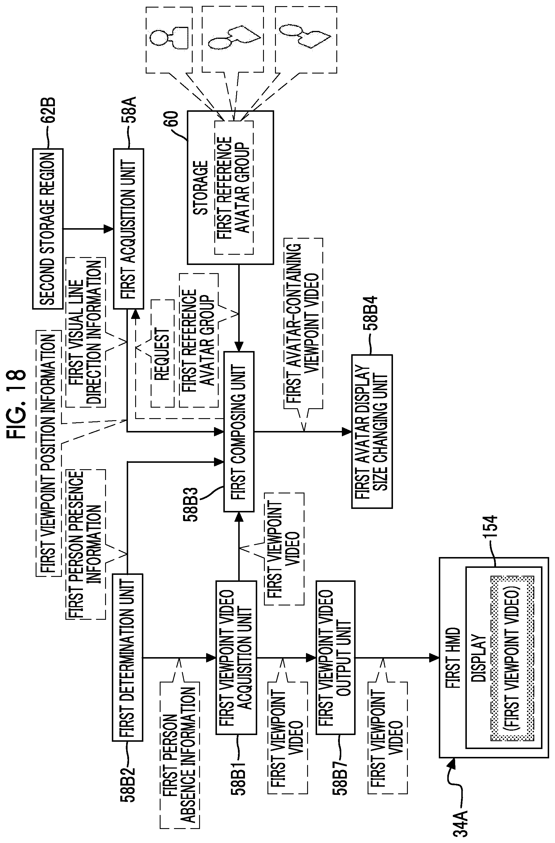 Patent US12368835 Figure 18 – Display control device, display control method, and program
