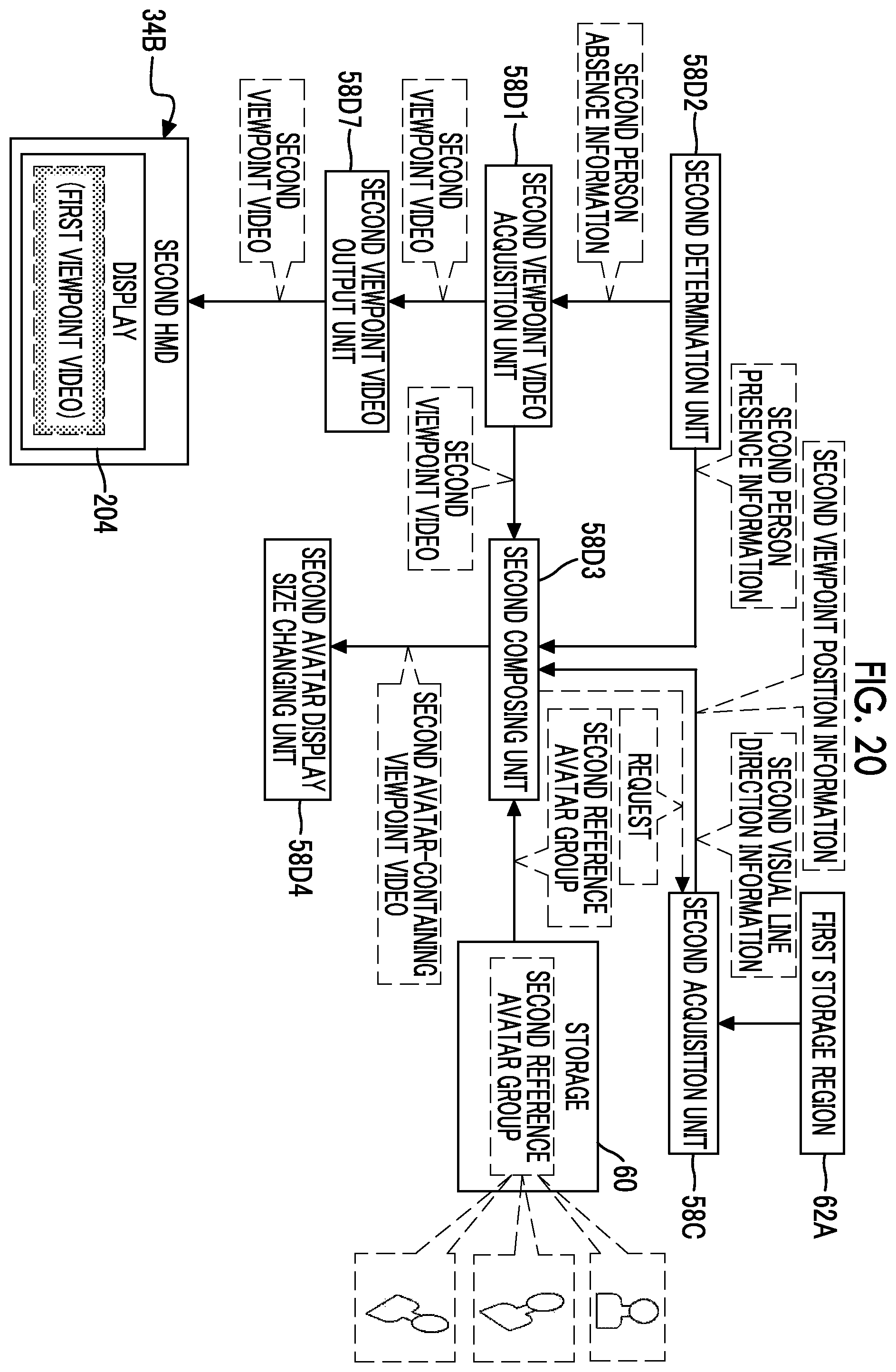Patent US12368835 Figure 20 – Display control device, display control method, and program