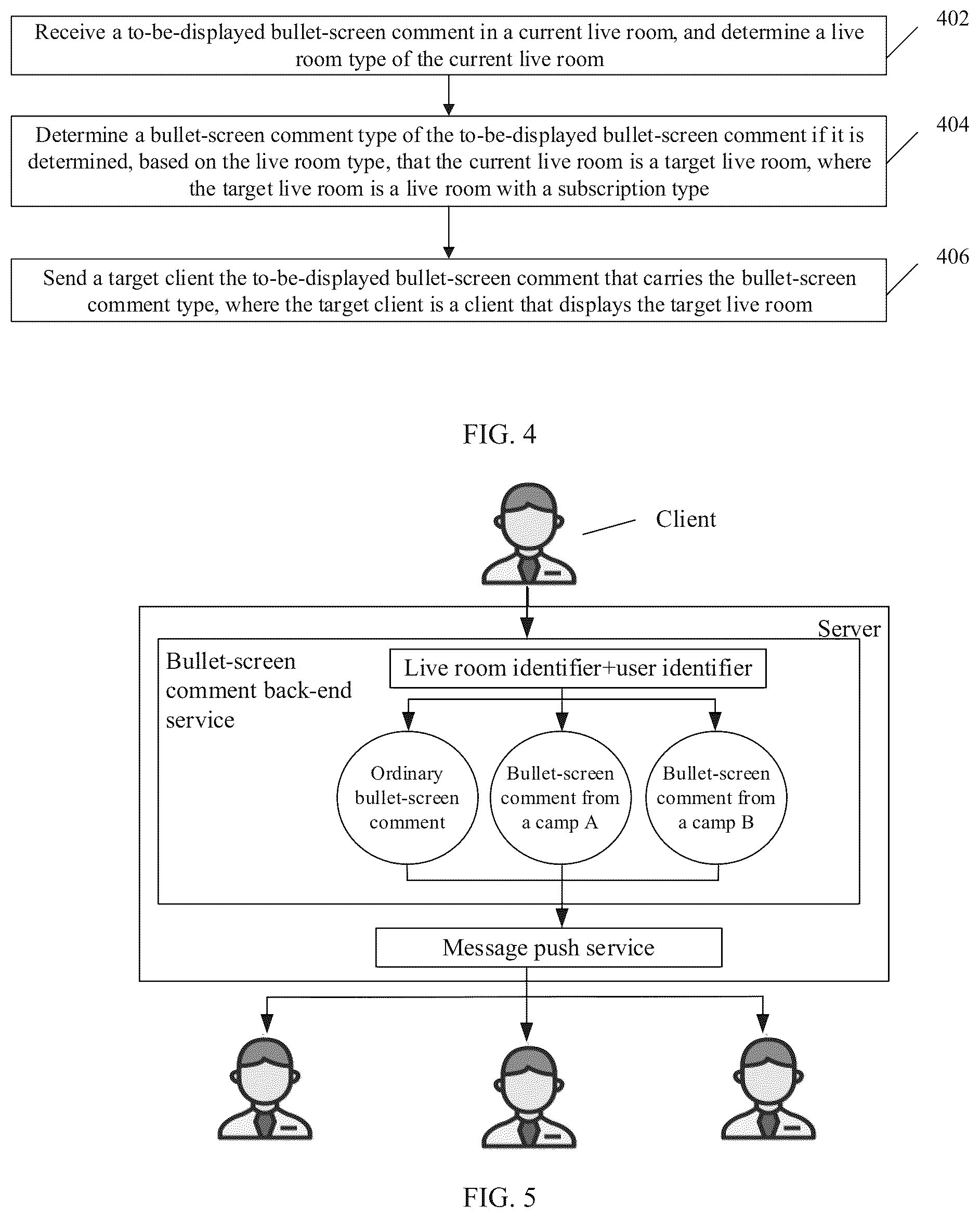 Patent US12368930 Figure 3 – Bullet-screen comment display