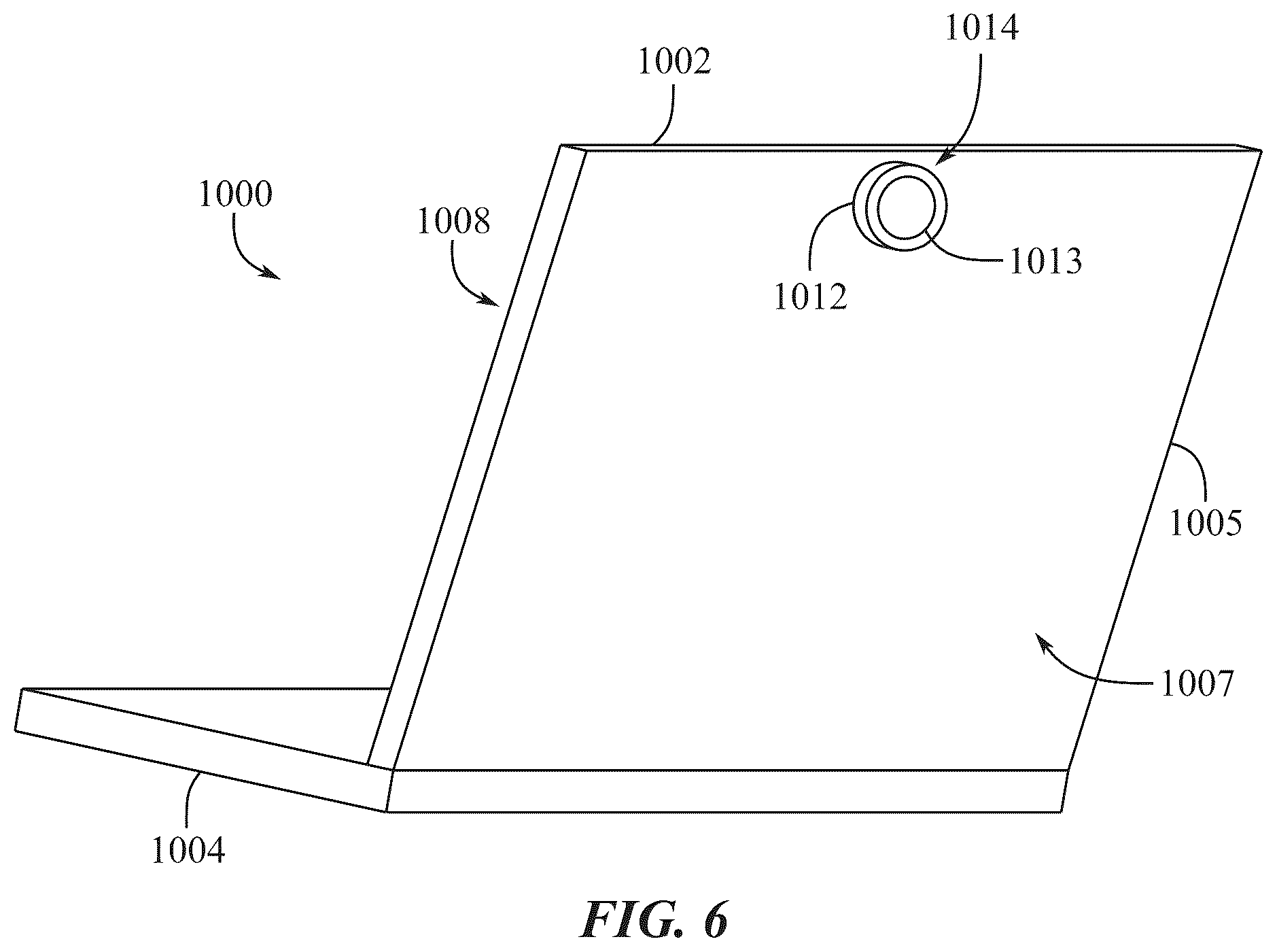 Patent US12368942 Figure 10 – Camera integration for portable electronic devices