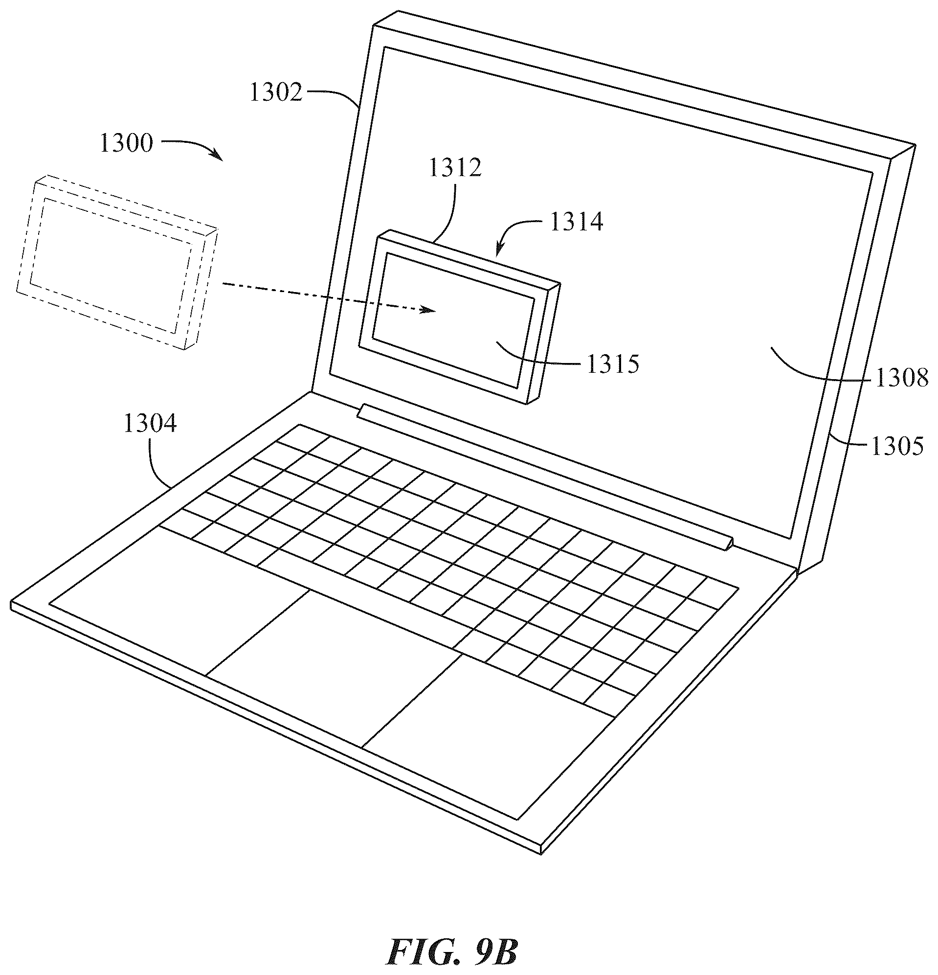 Patent US12368942 Figure 15 – Camera integration for portable electronic devices