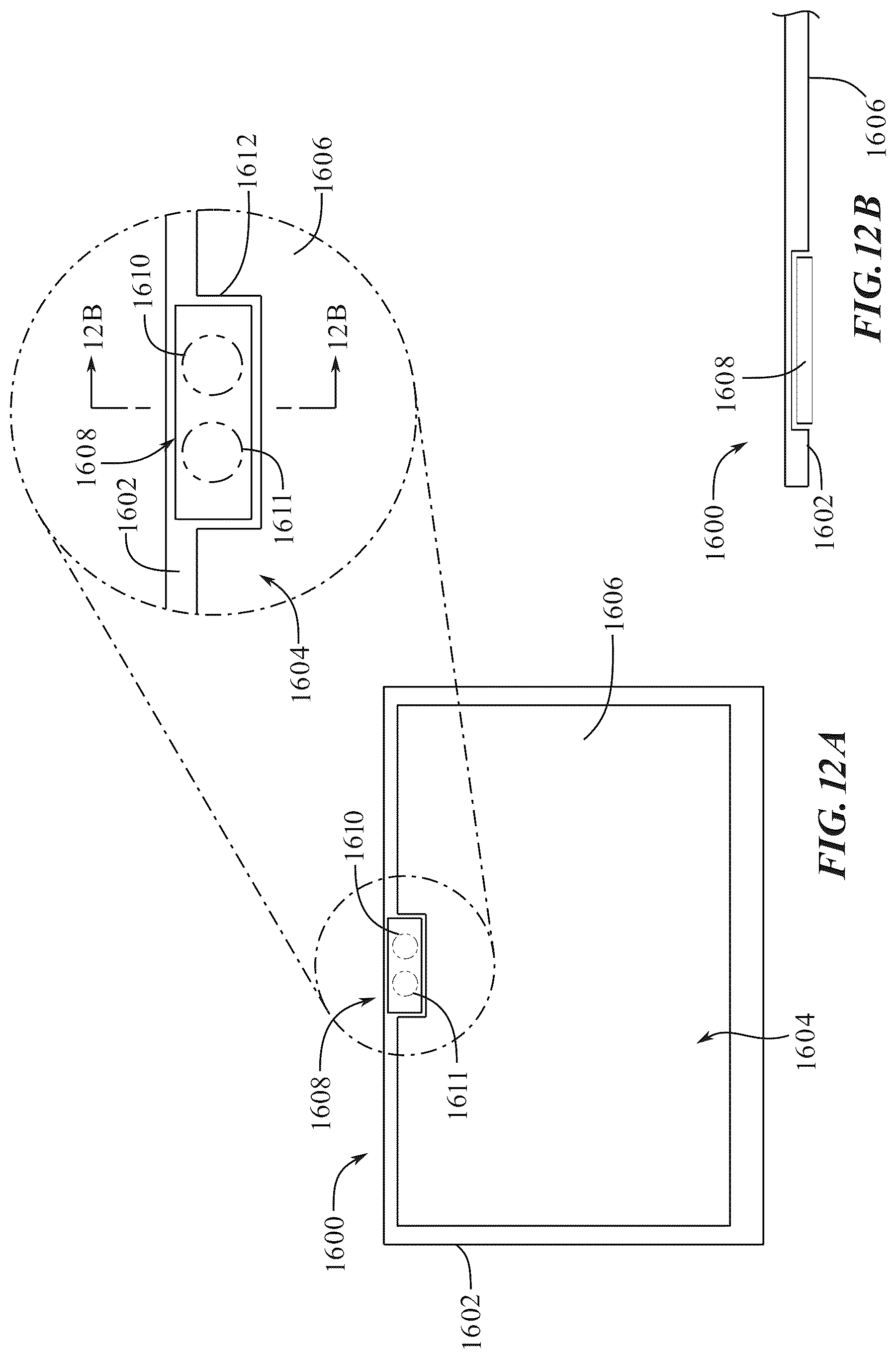 Patent US12368942 Figure 20 – Camera integration for portable electronic devices