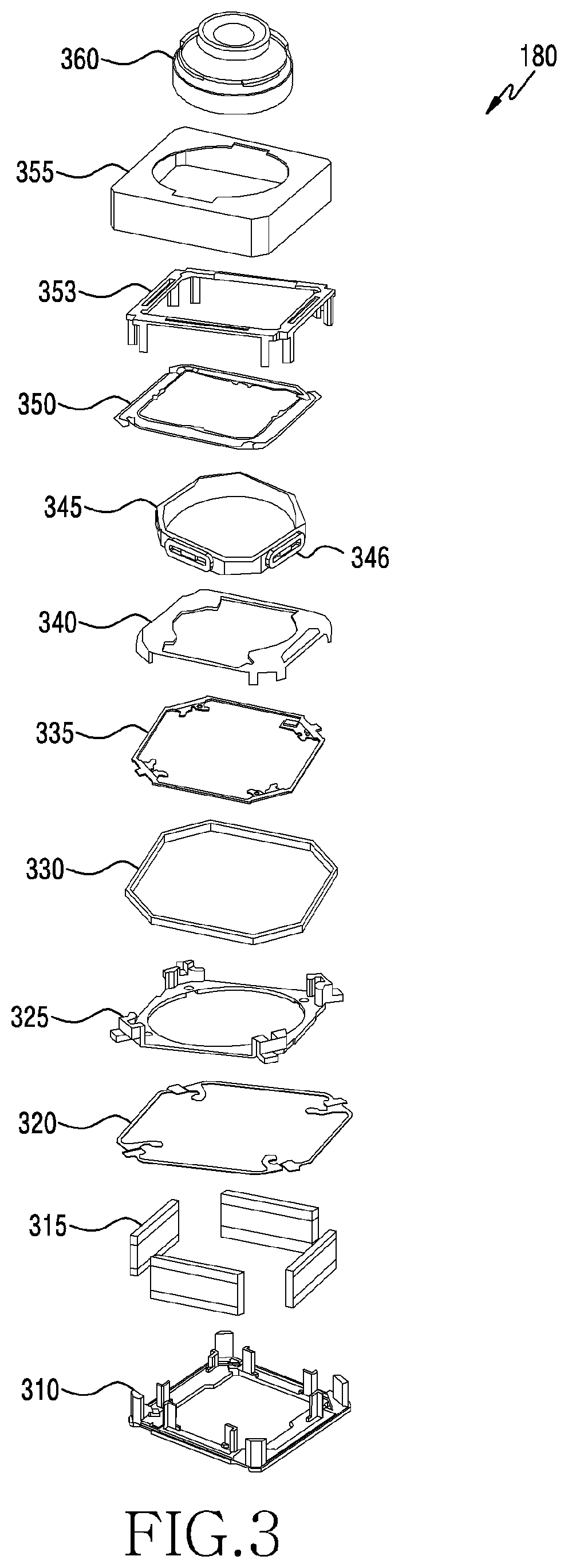 Patent US12368943 Figure 3 – Electronic device including camera module