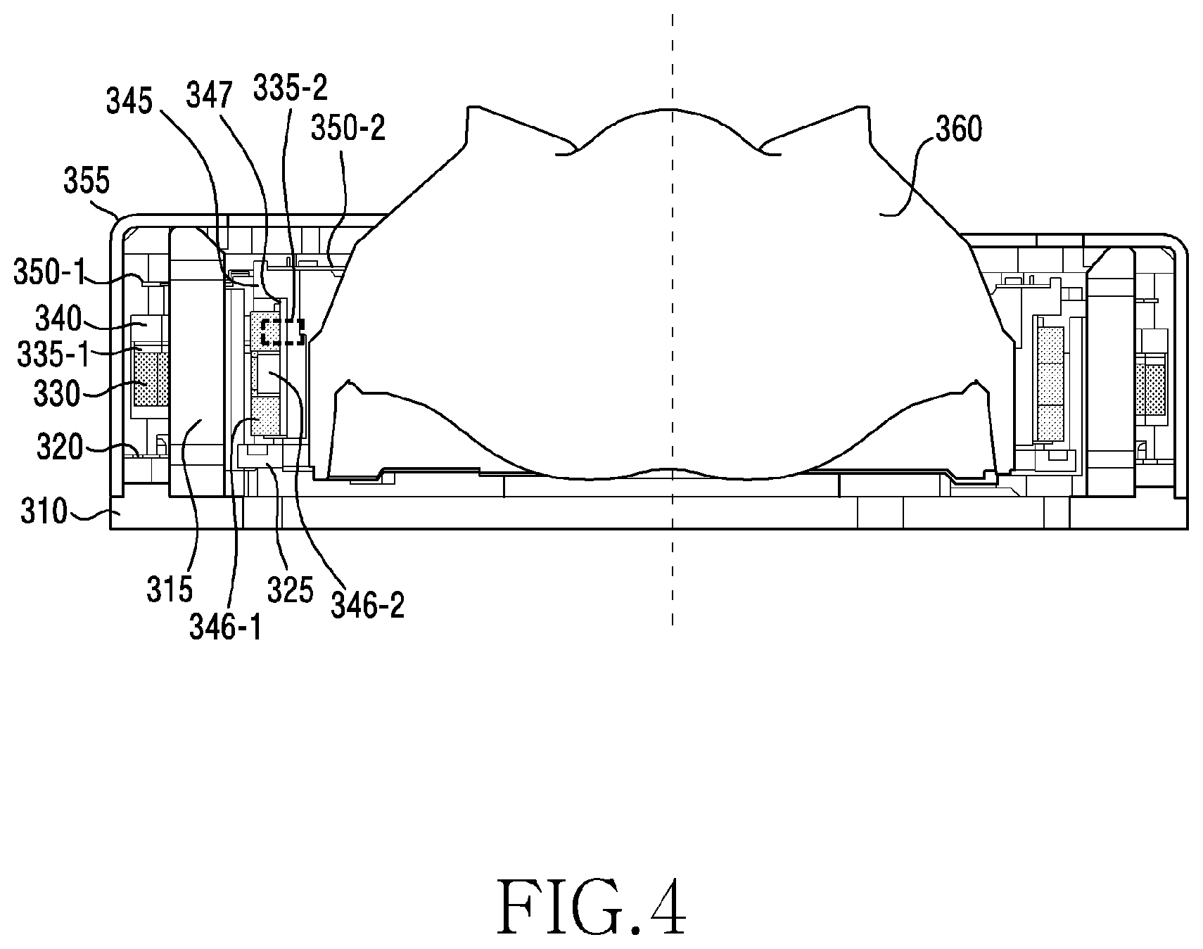 Patent US12368943 Figure 4 – Electronic device including camera module