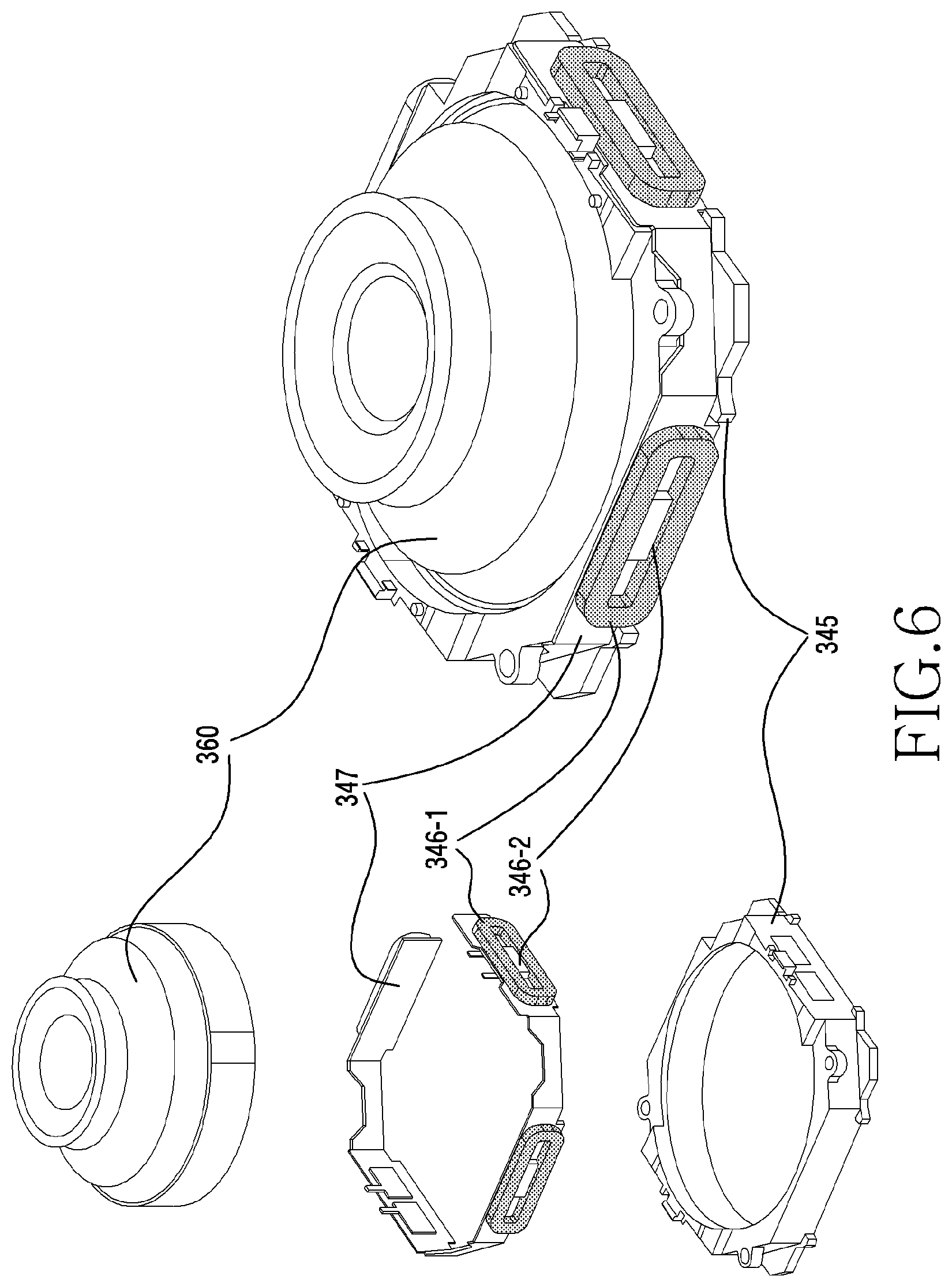 Patent US12368943 Figure 6 – Electronic device including camera module