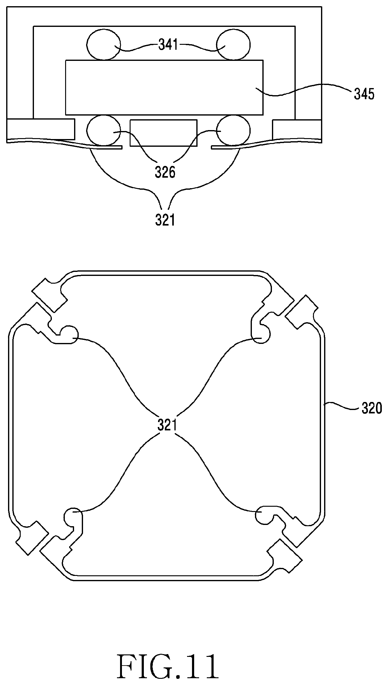Patent US12368943 Figure 11 – Electronic device including camera module