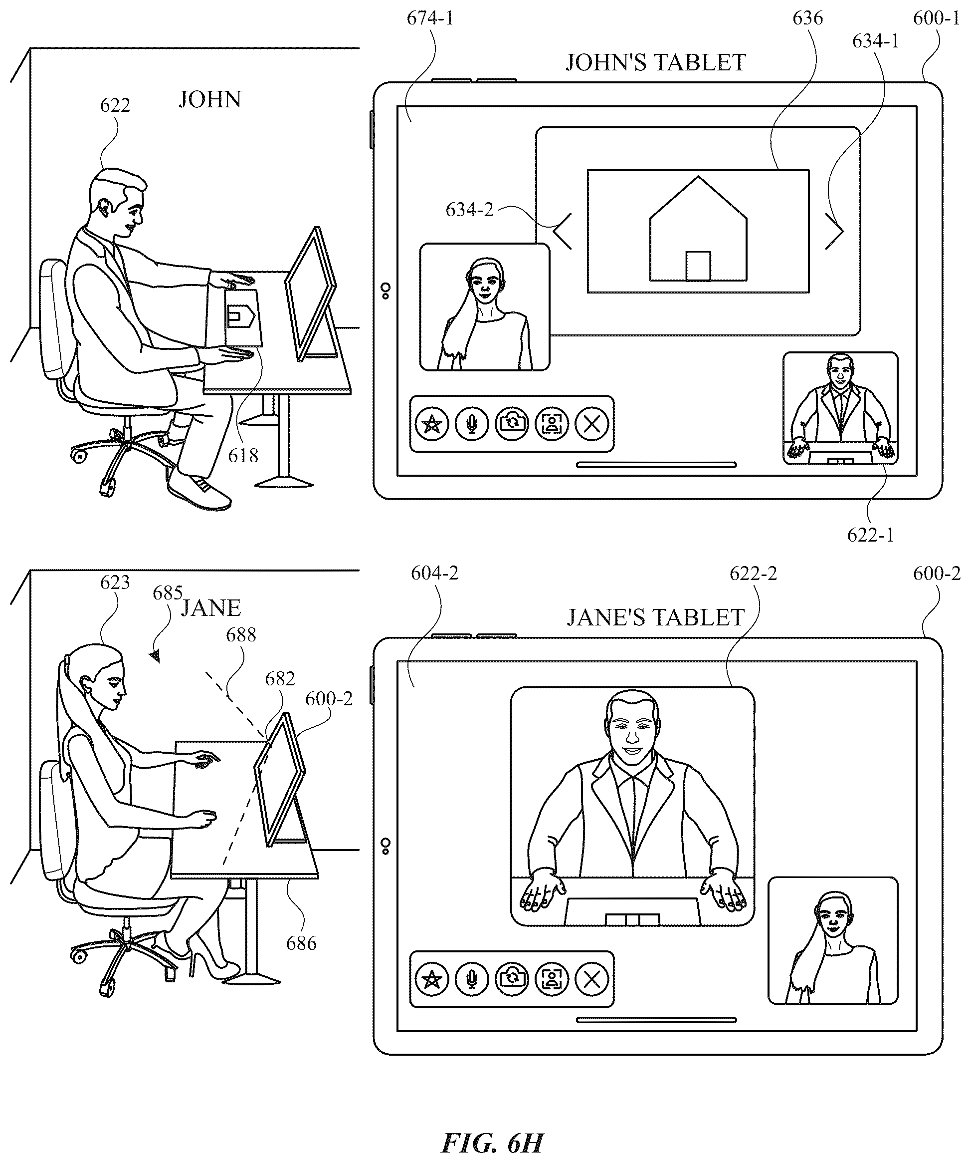 Patent US12368946 Figure 17 – Wide angle video conference