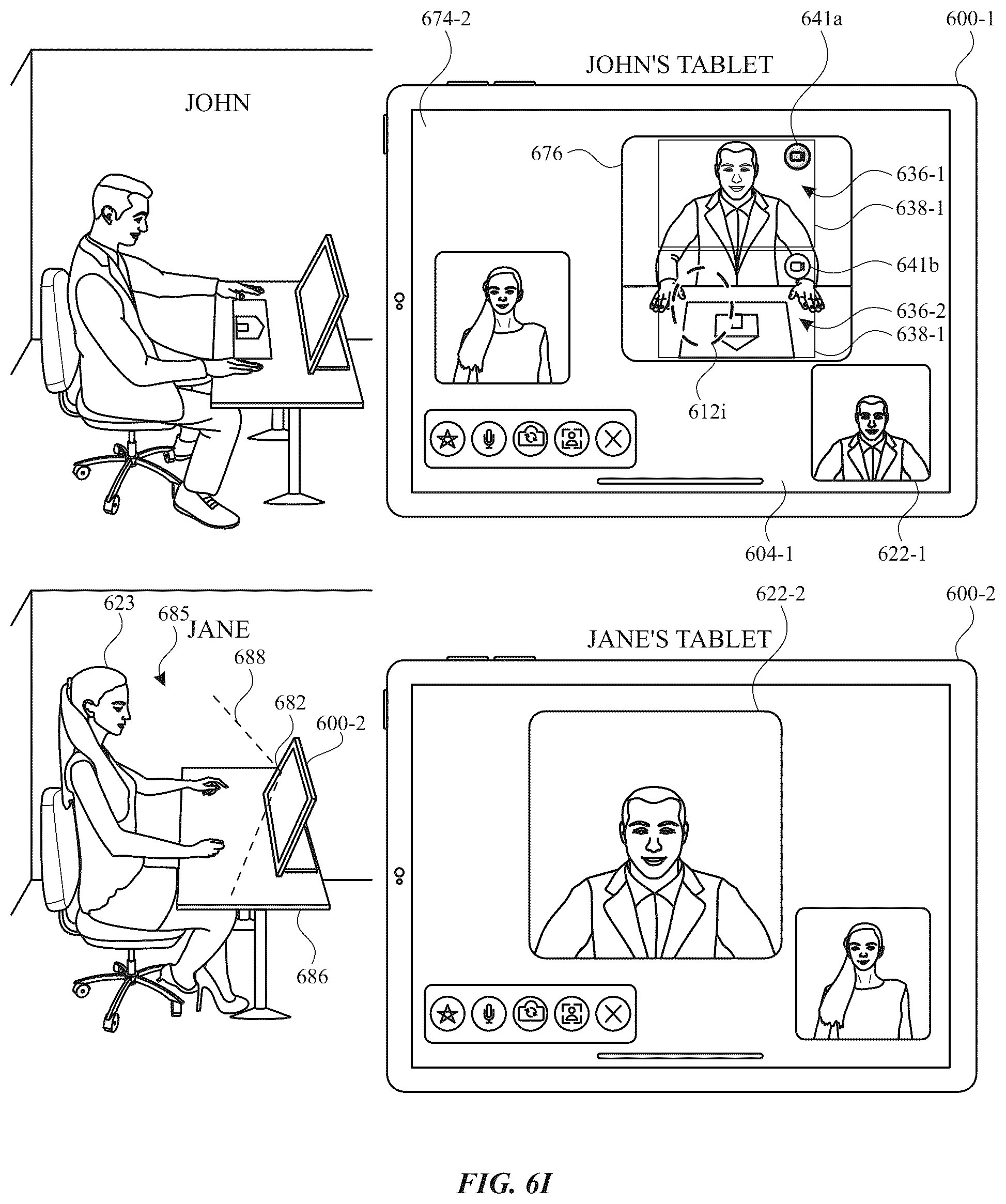 Patent US12368946 Figure 18 – Wide angle video conference