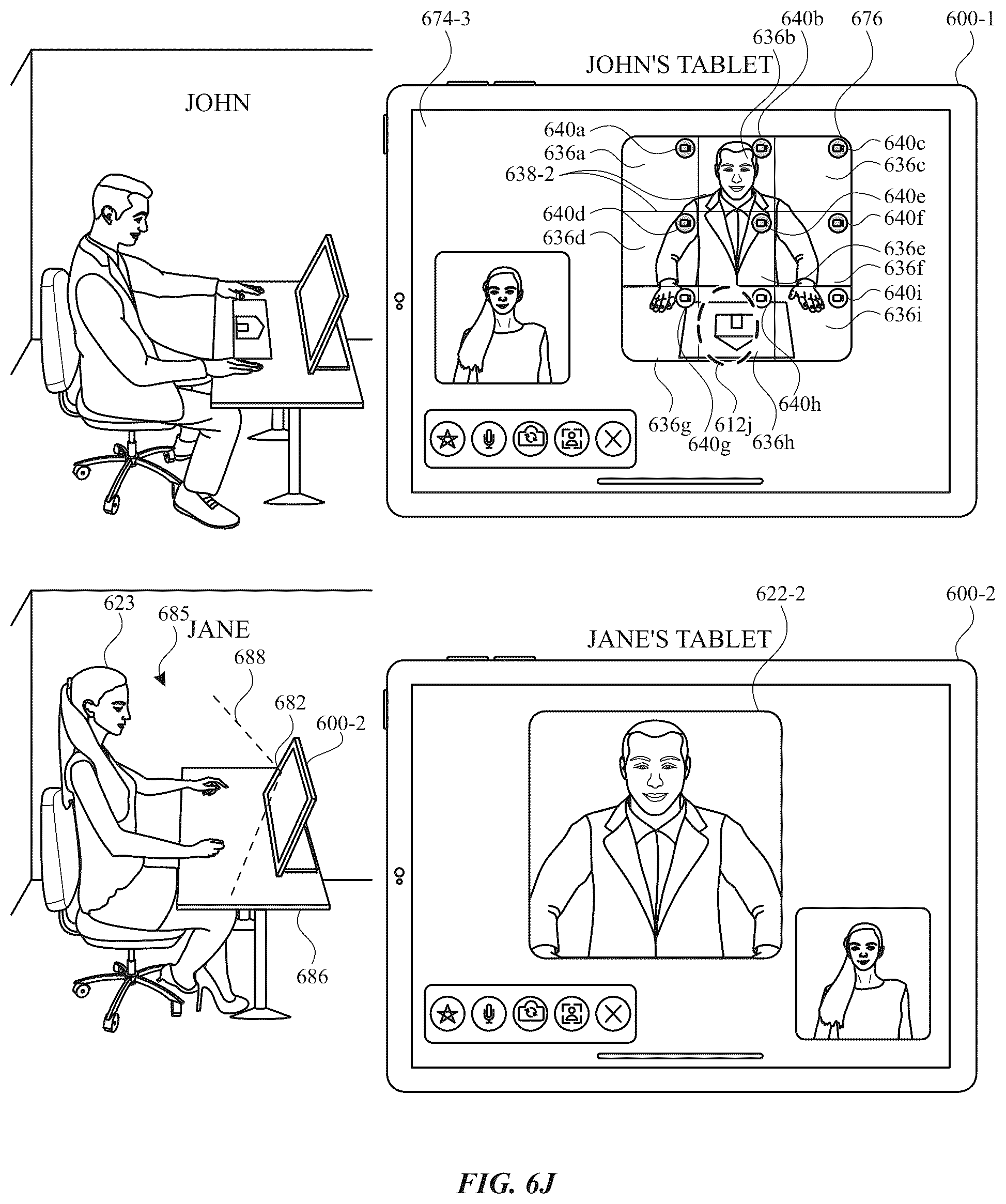 Patent US12368946 Figure 19 – Wide angle video conference