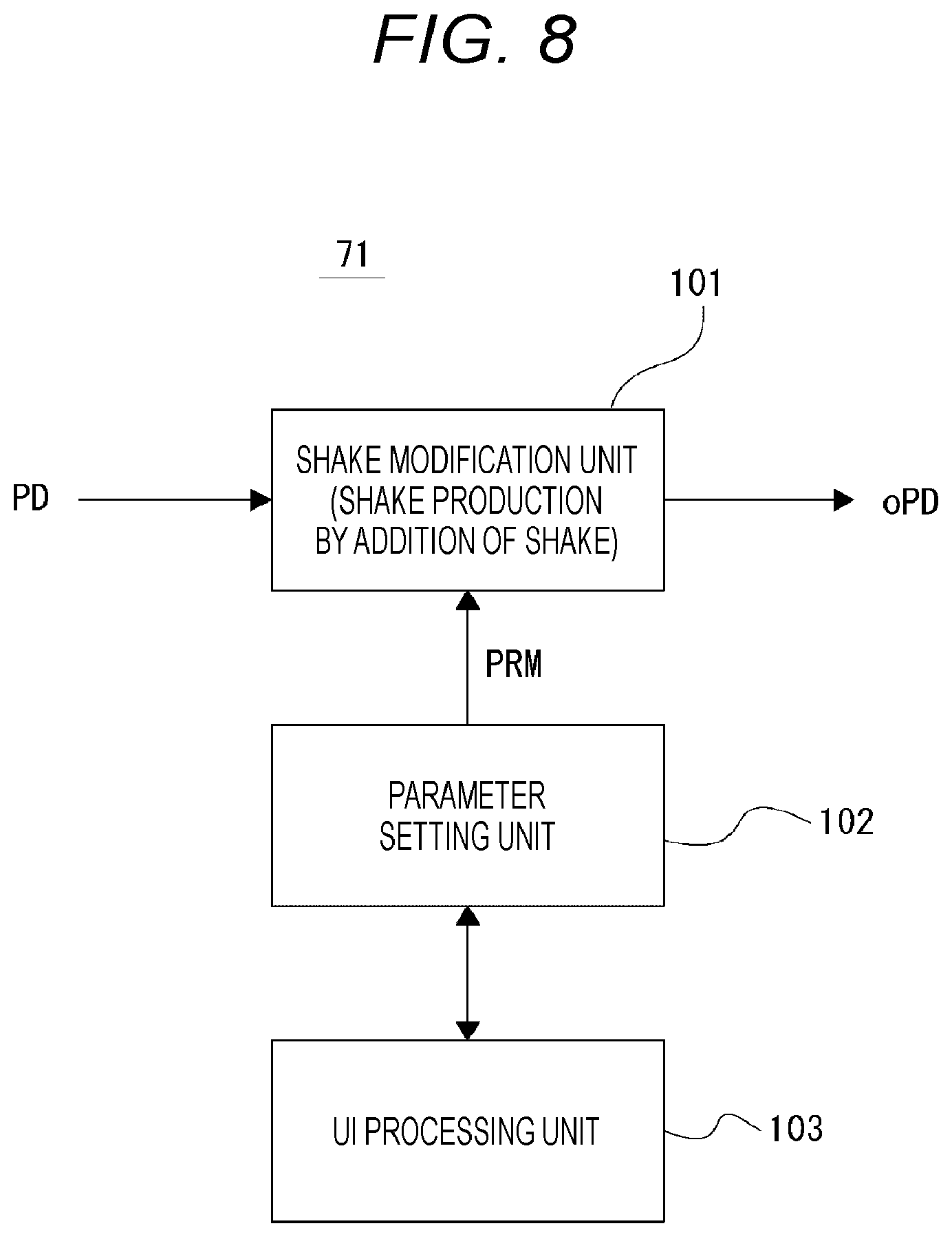 Patent US12368955 Figure 8 – Image processing device, image processing method, and program
