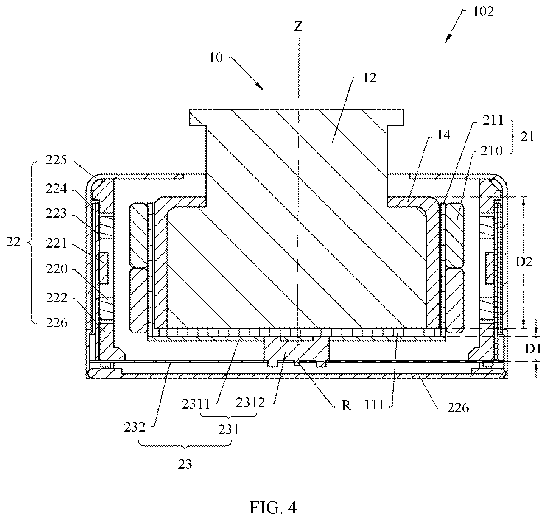 Patent US12368957 Figure 4 – Camera module and electronic device