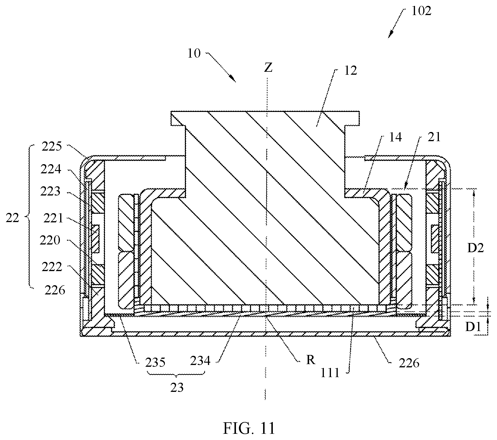 Patent US12368957 Figure 11 – Camera module and electronic device
