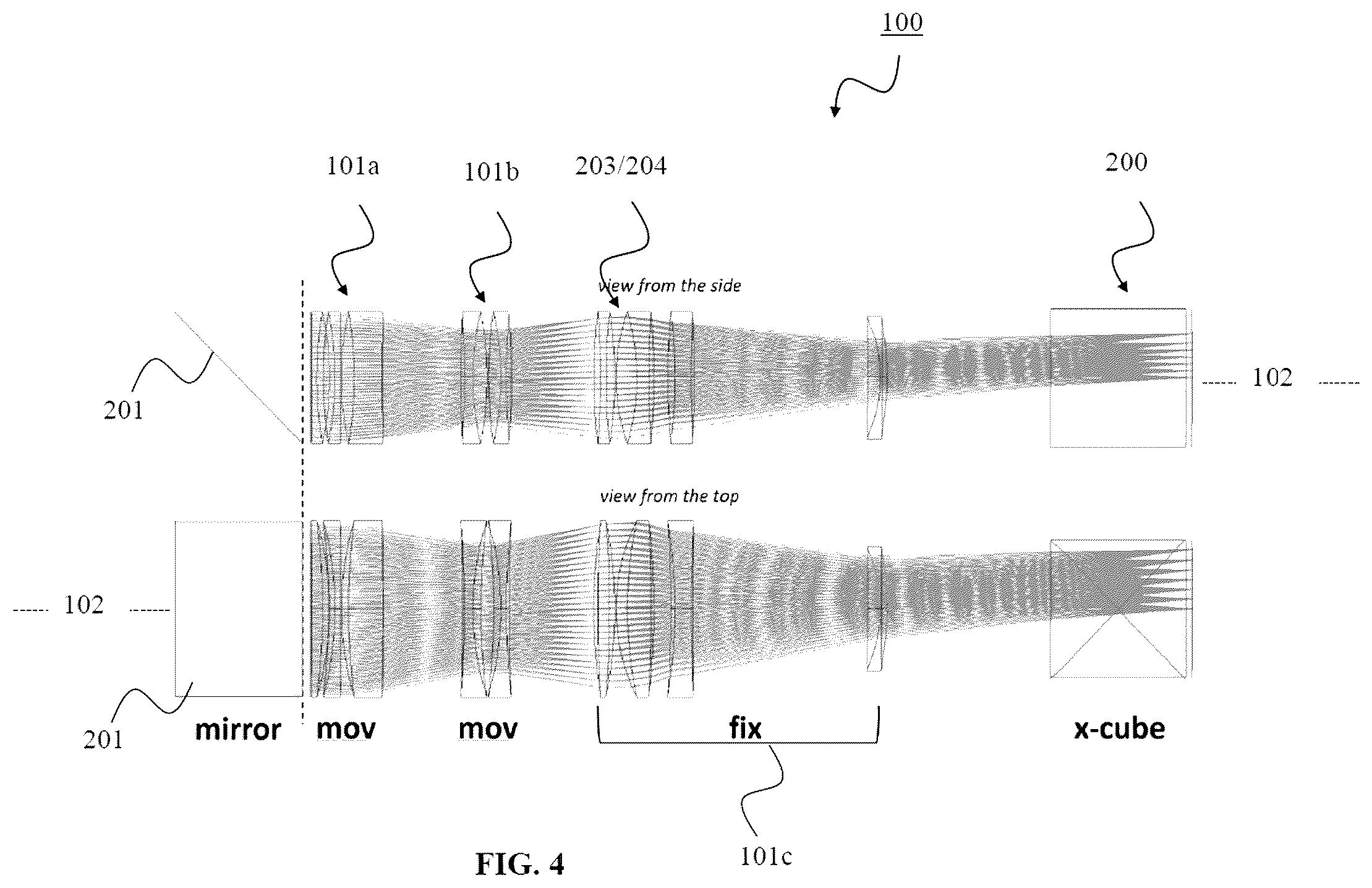 Patent US12368959 Figure 4 – Optical zoom system and camera for a mobile device
