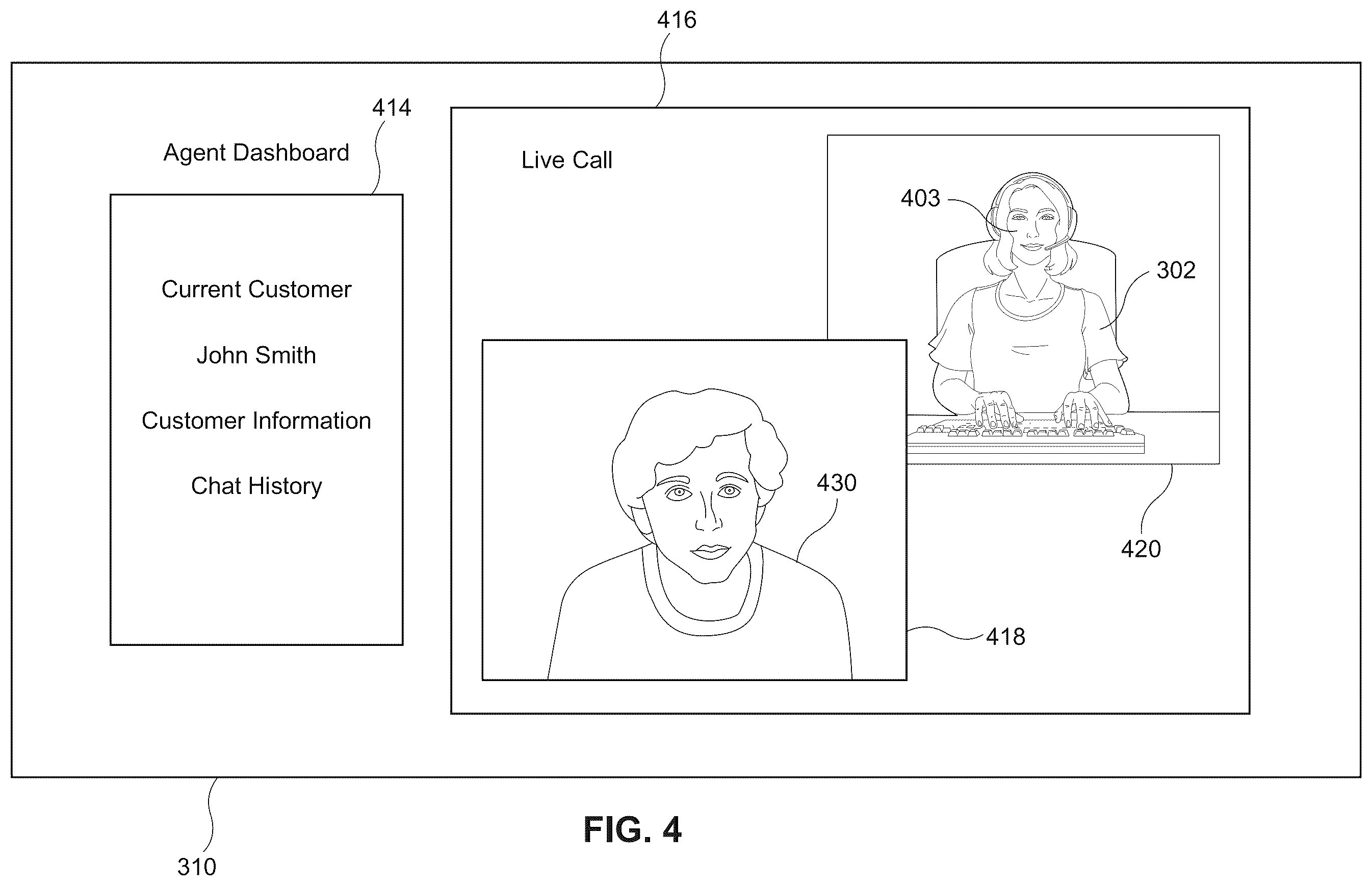 Patent US12368963 Figure 4 – System and method for automatically adjusting lighting for a video feed