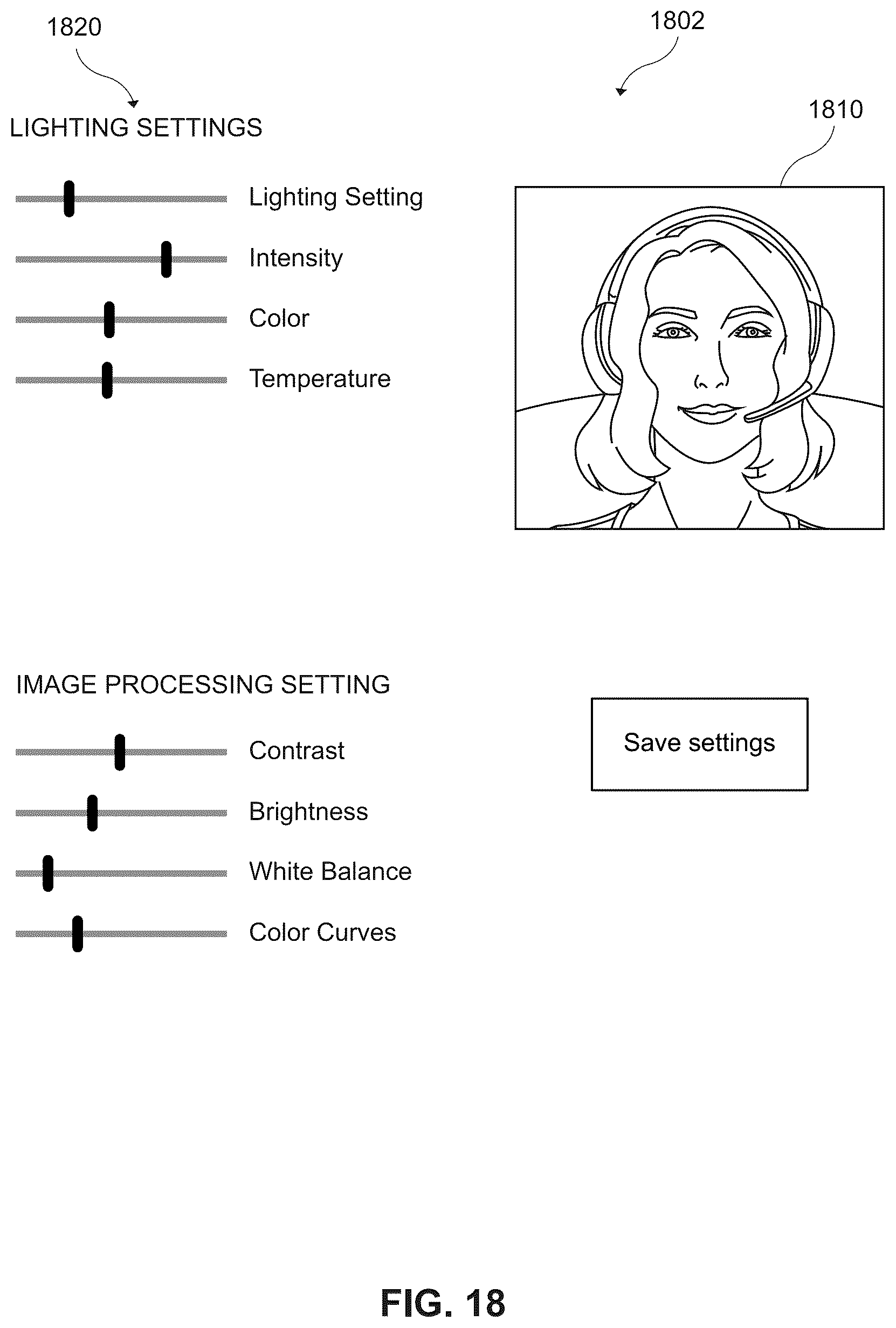 Patent US12368963 Figure 18 – System and method for automatically adjusting lighting for a video feed