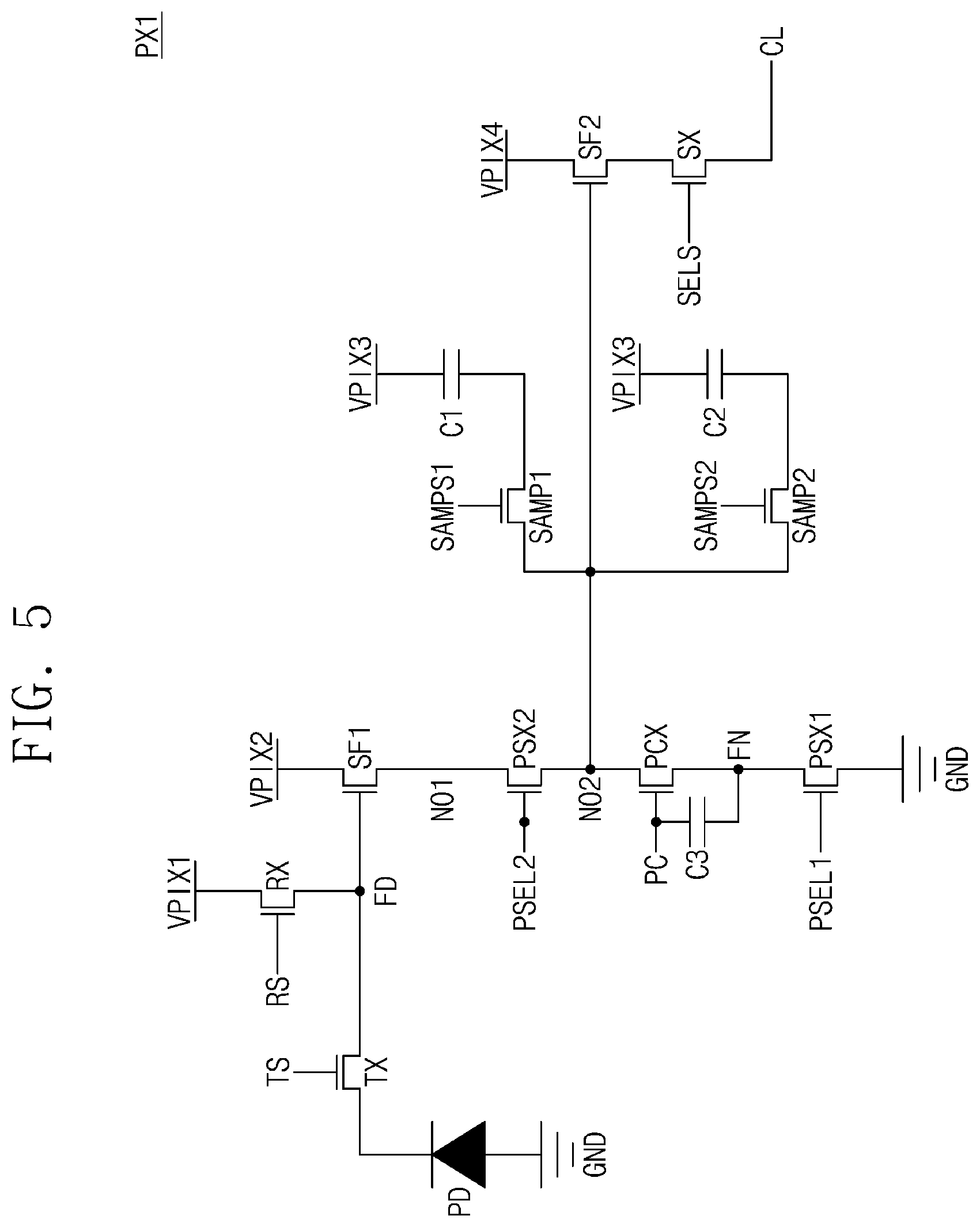 Patent US12368982 Figure 5 – Image sensor preventing image degradation